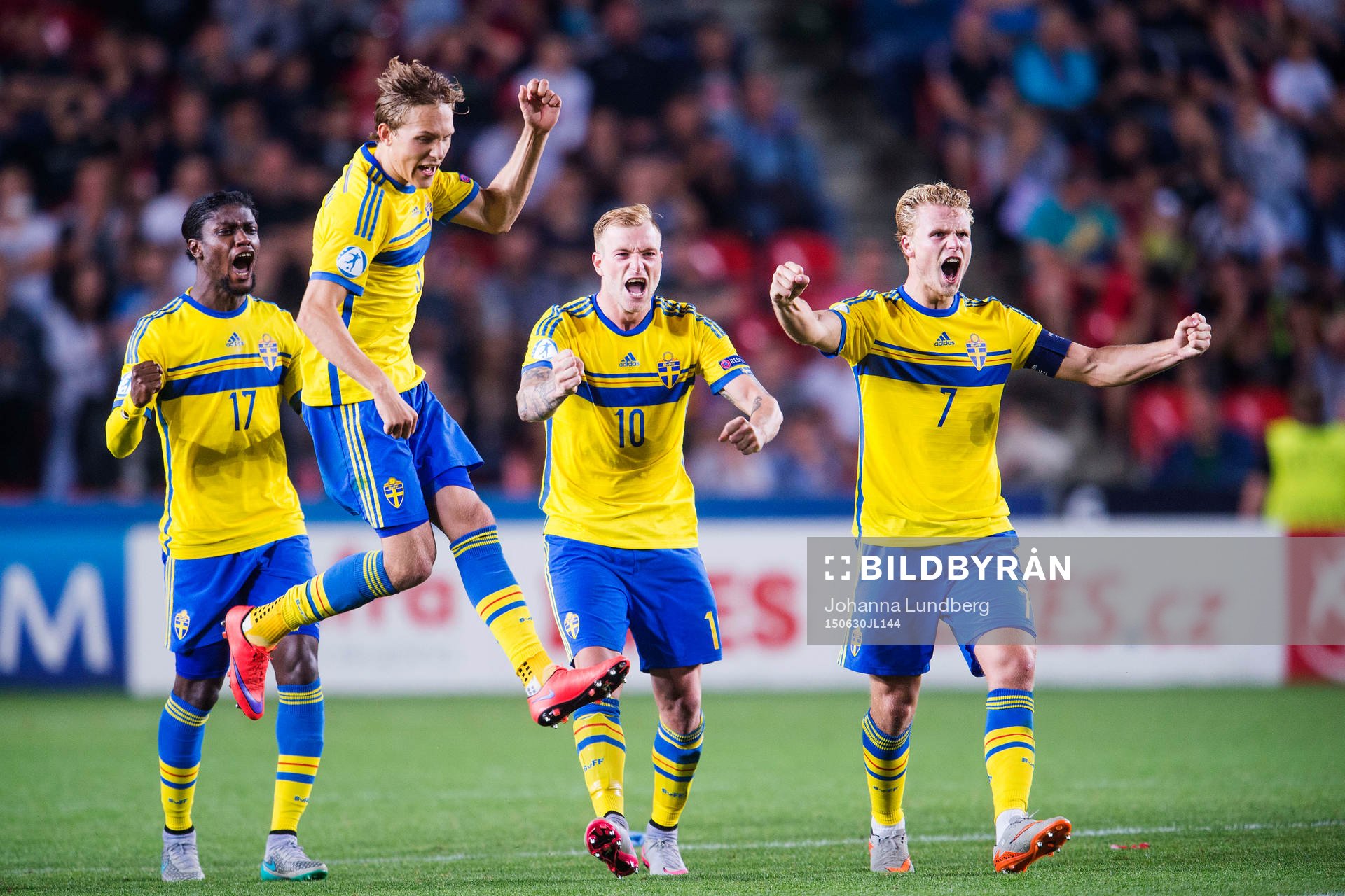 Sveriges Joseph Baffo, Ludwig Augustinsson, John Guidetti