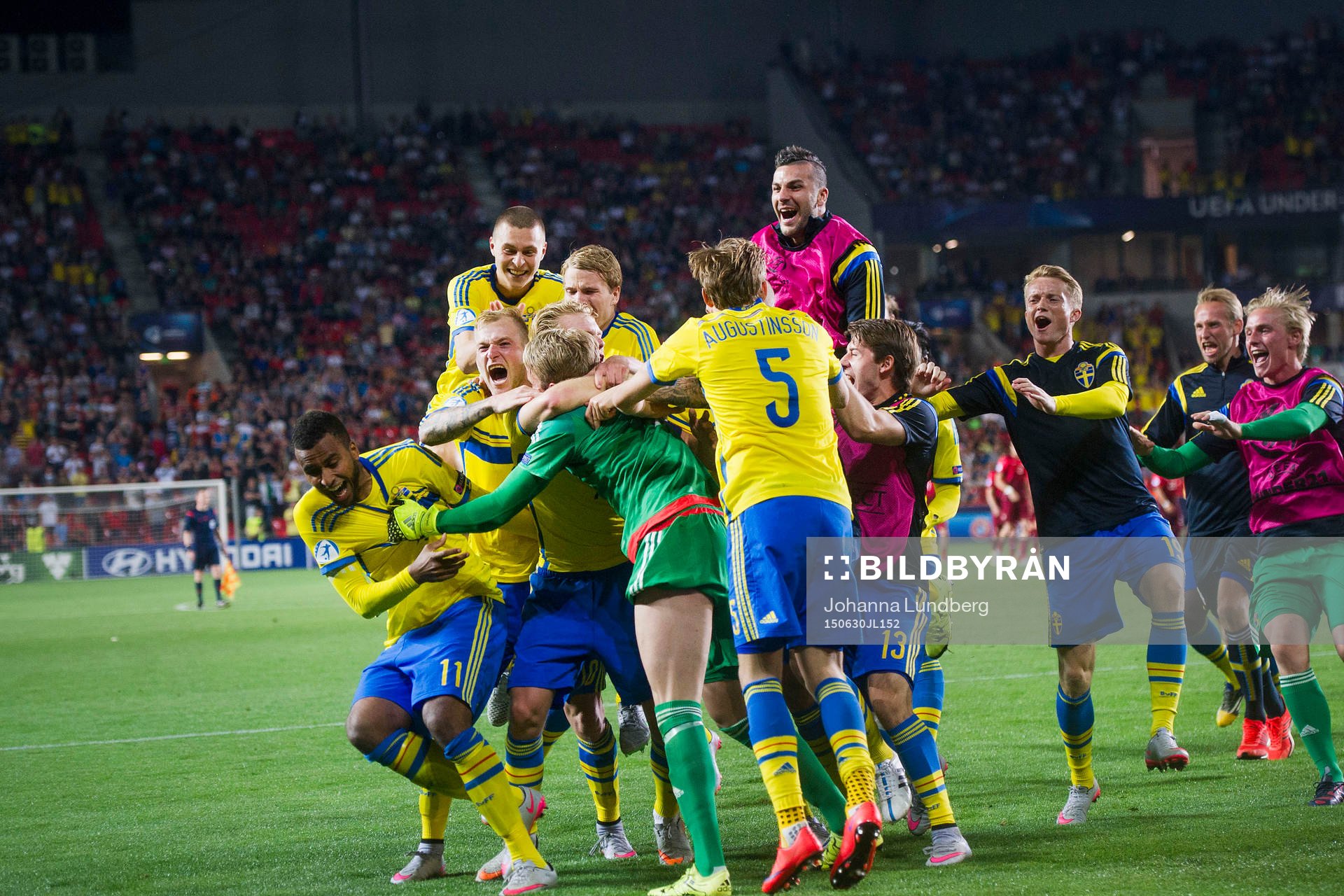 Sveriges Isaac Kiese Thelin, John Guidetti, Oscar