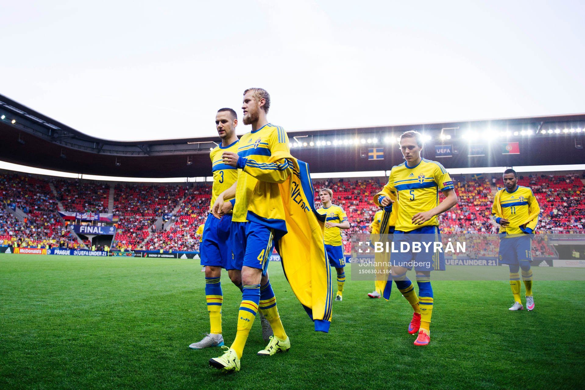 Sveriges Alexander Milosevic, Filip Helander och Ludwig
