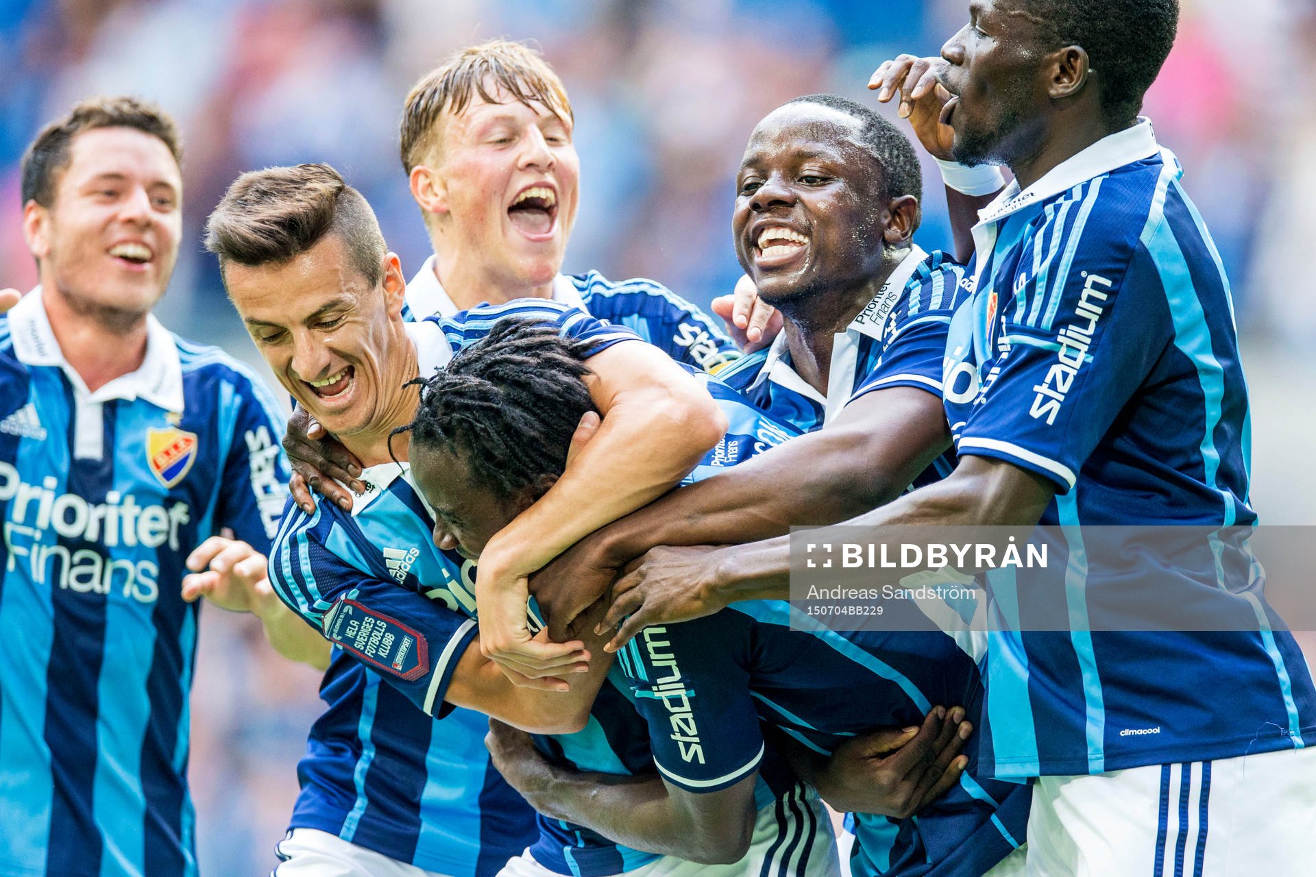 Djurgårdens Sam Johnson jublar