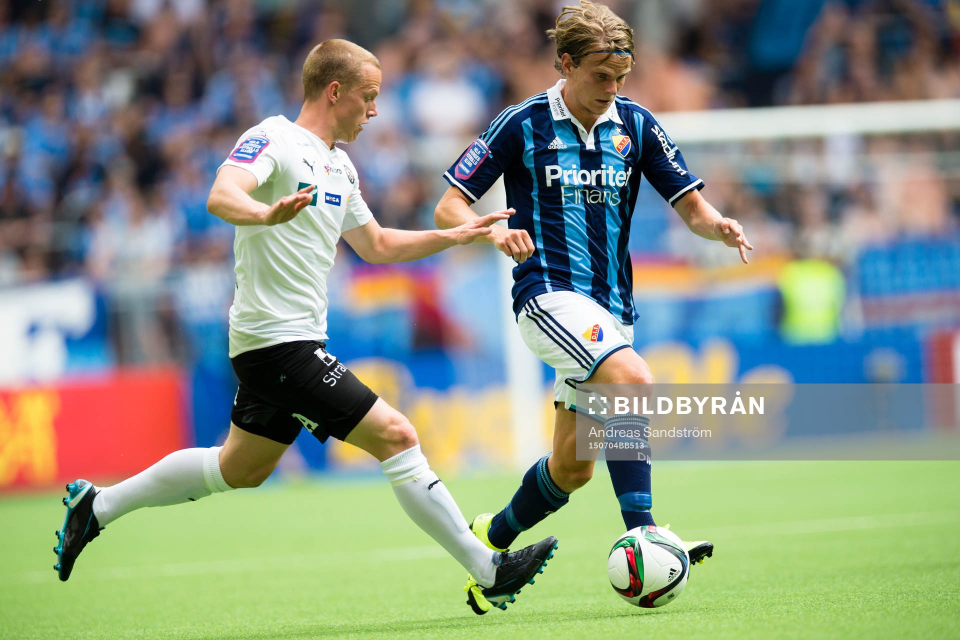 Djurgårdens Tim Björkström och Örebros Daniel Gustavsson