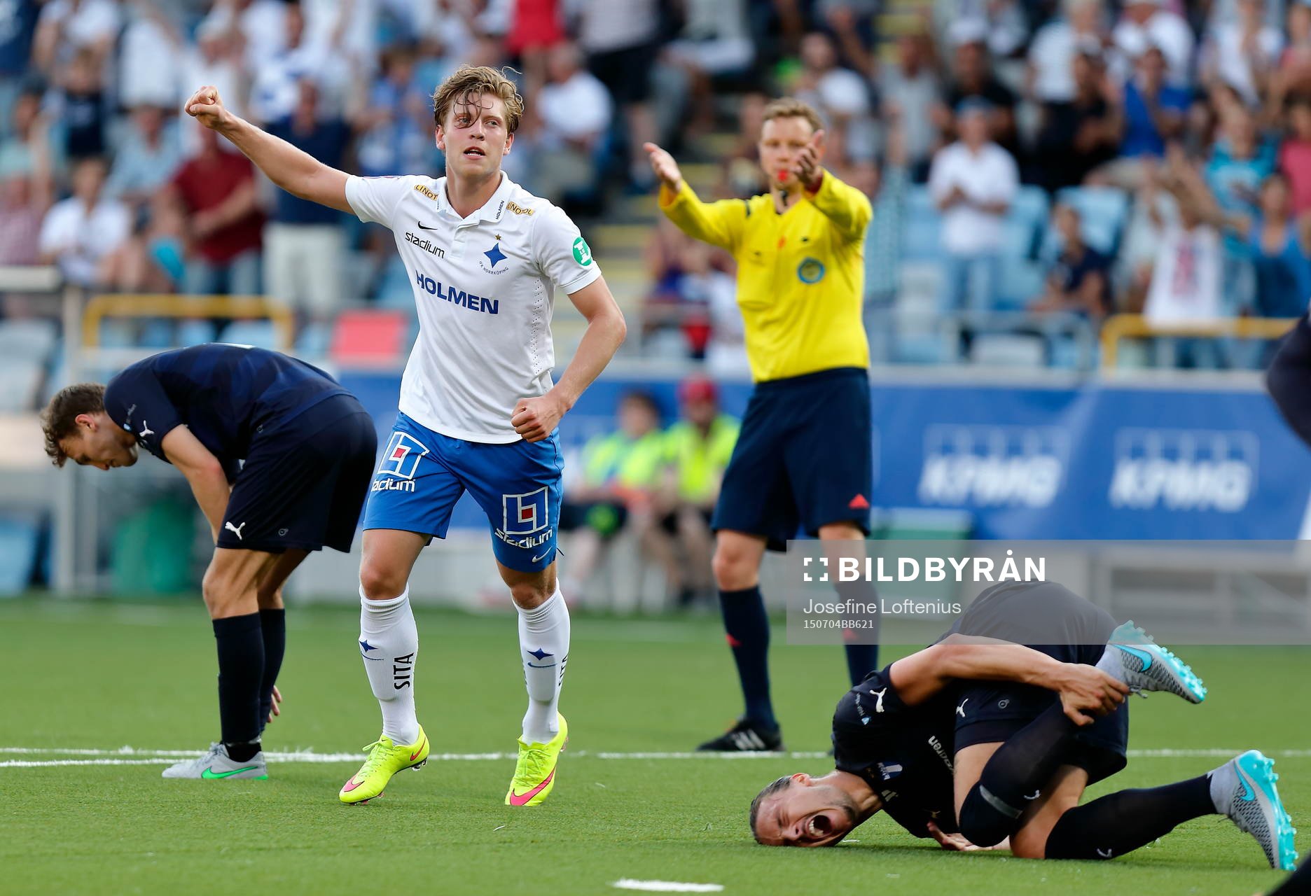 Norrköpings Alexander Fransson jublar