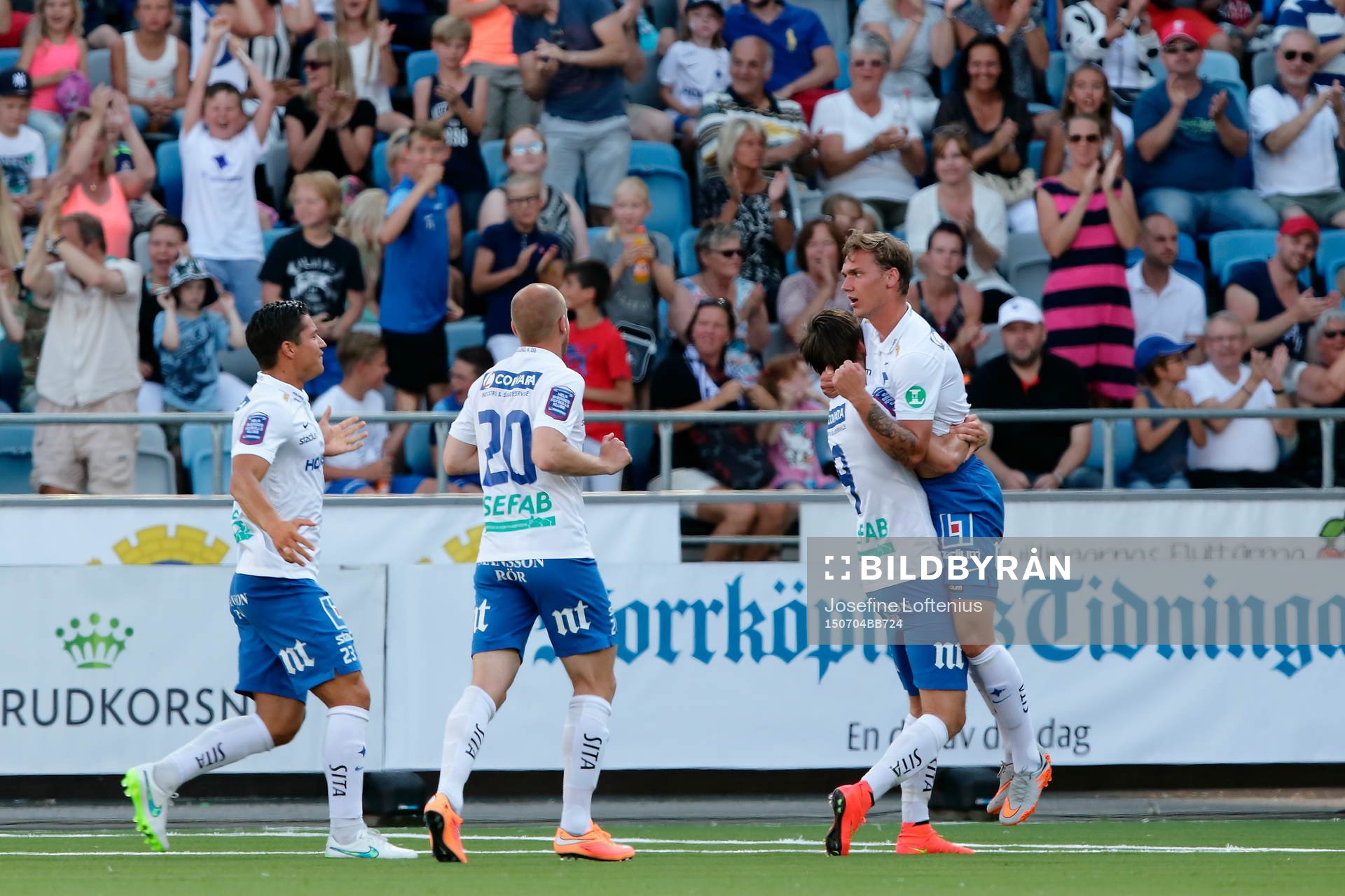 Norrköpings Linus Wahlqvist jublar