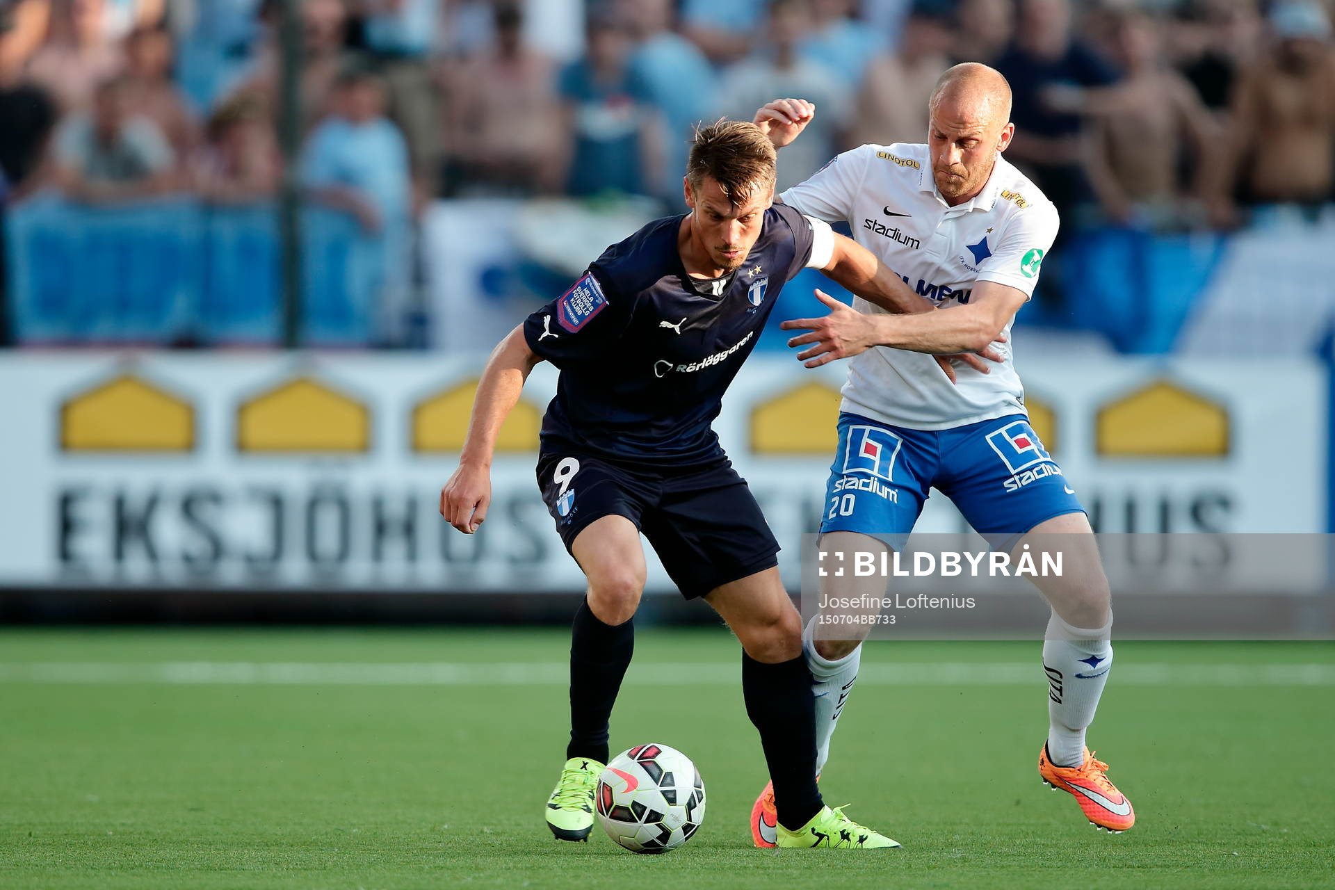 Norrköpings Daniel Sjölund och Malmös Markus Rosenberg
