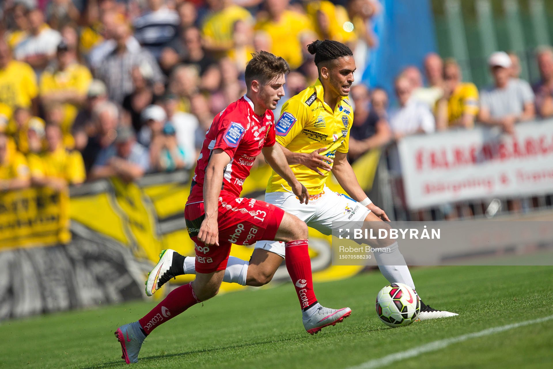 Elfsborgs Arber Zeneli och Falkenbergs Aleksander Jakobsen