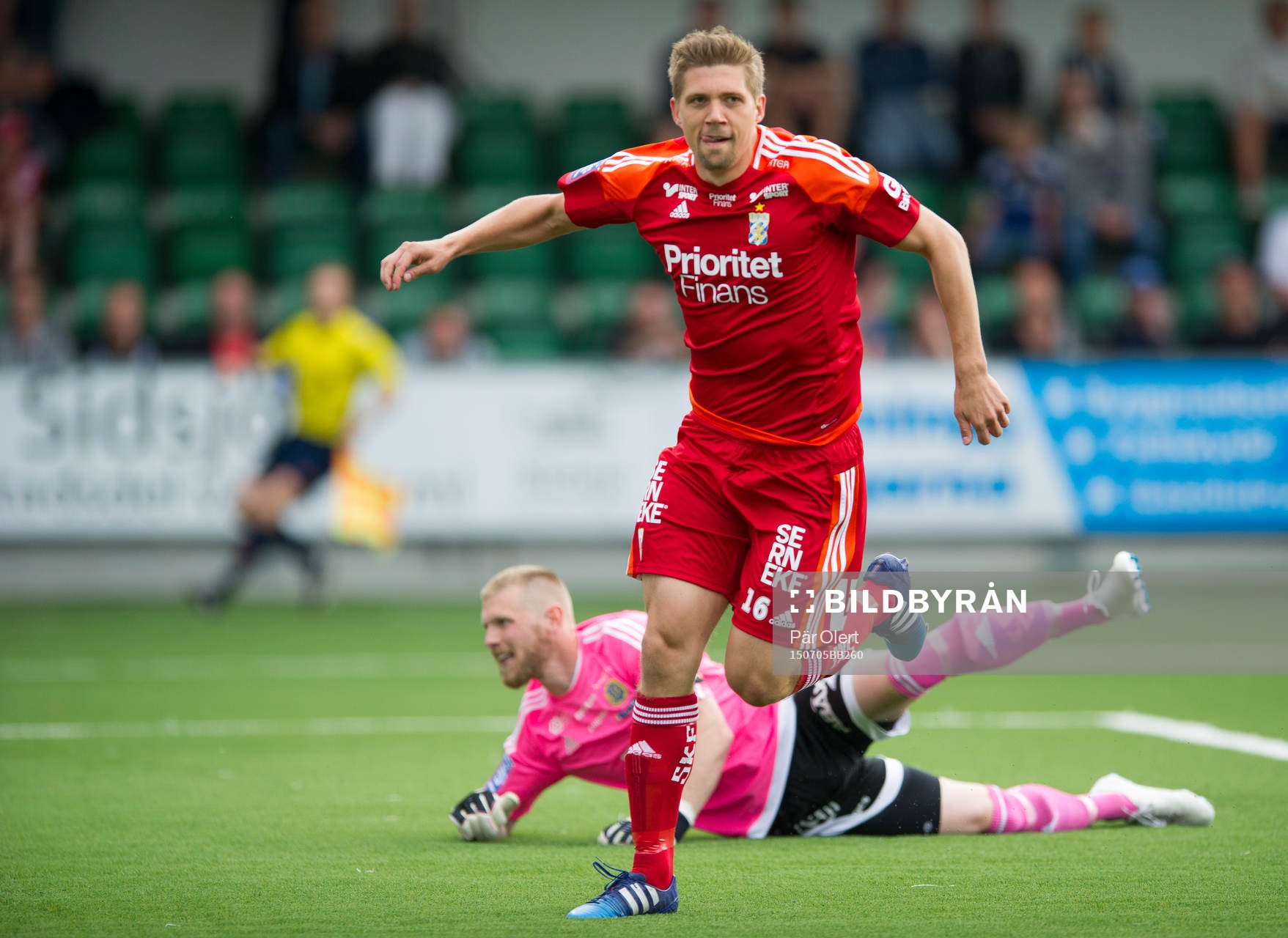 IFK Göteborgs Mikael Boman gör 0-1 målet