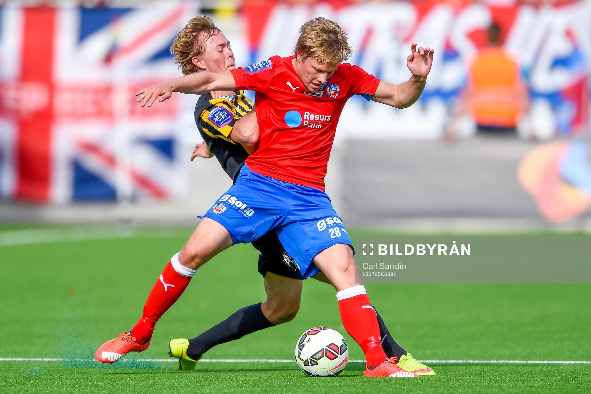 Häckens Joel Andersson och Helsingborgs Jere Uronen