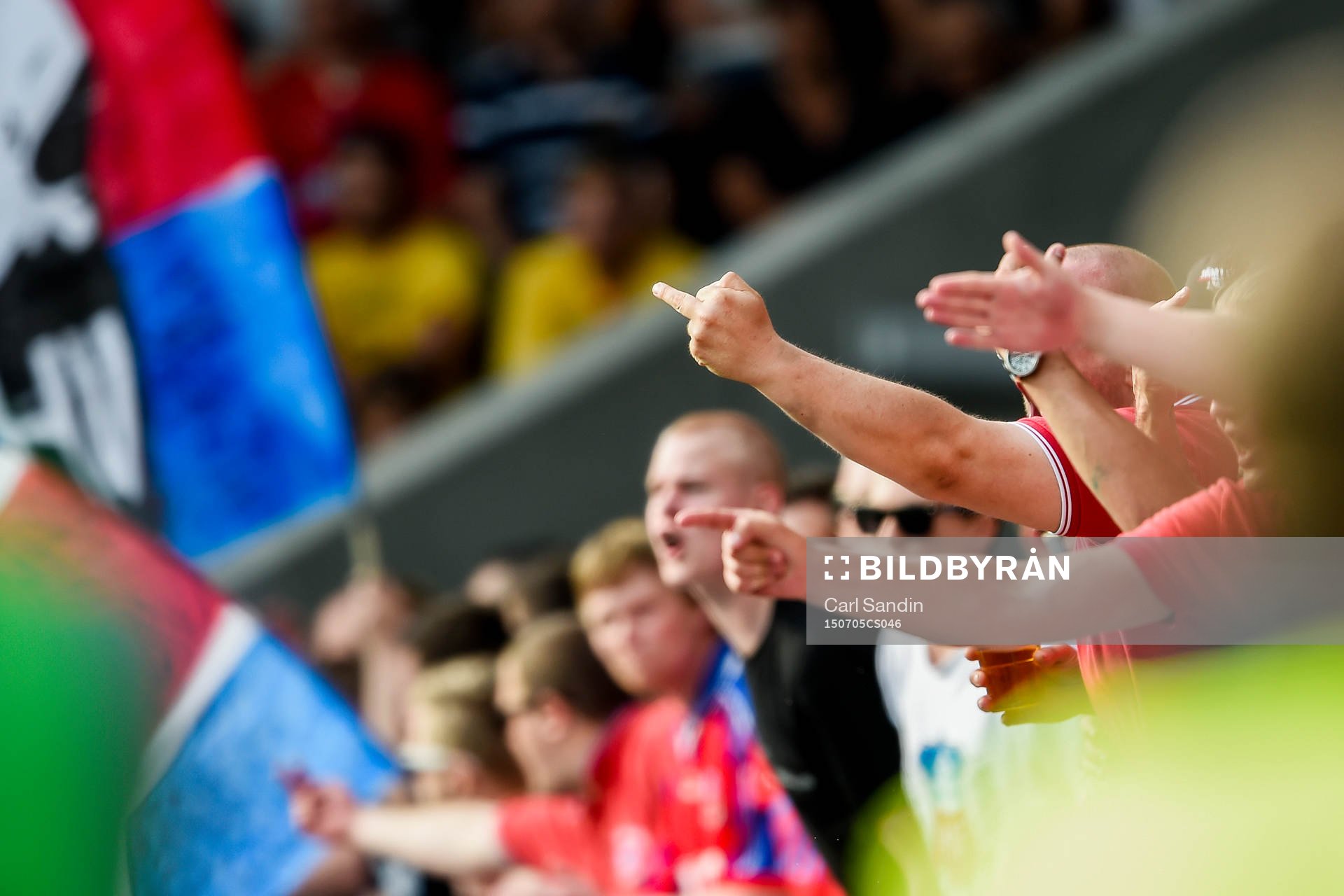 Helsingborgs supportrar visar känslor