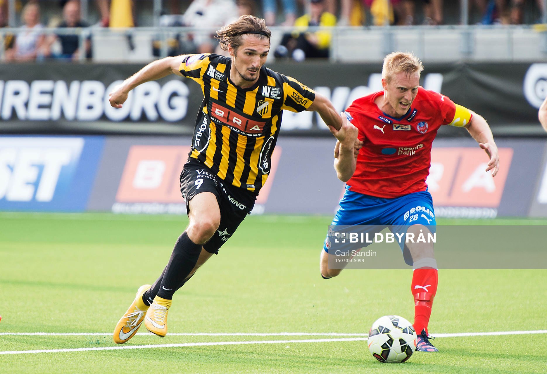 Häckens Dardan Rexhepi och Helsingborgs Peter Larsson