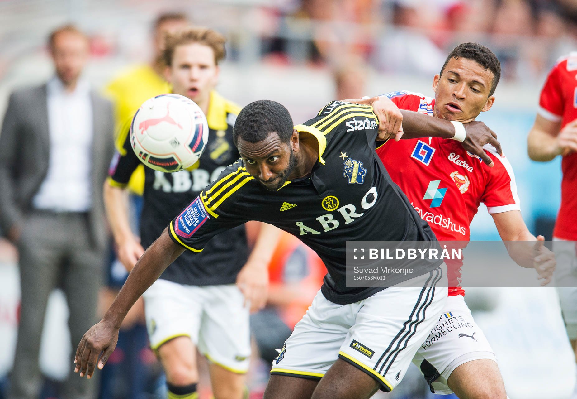 s Henok Goitom  och Kalmars Ismael Silva Lima