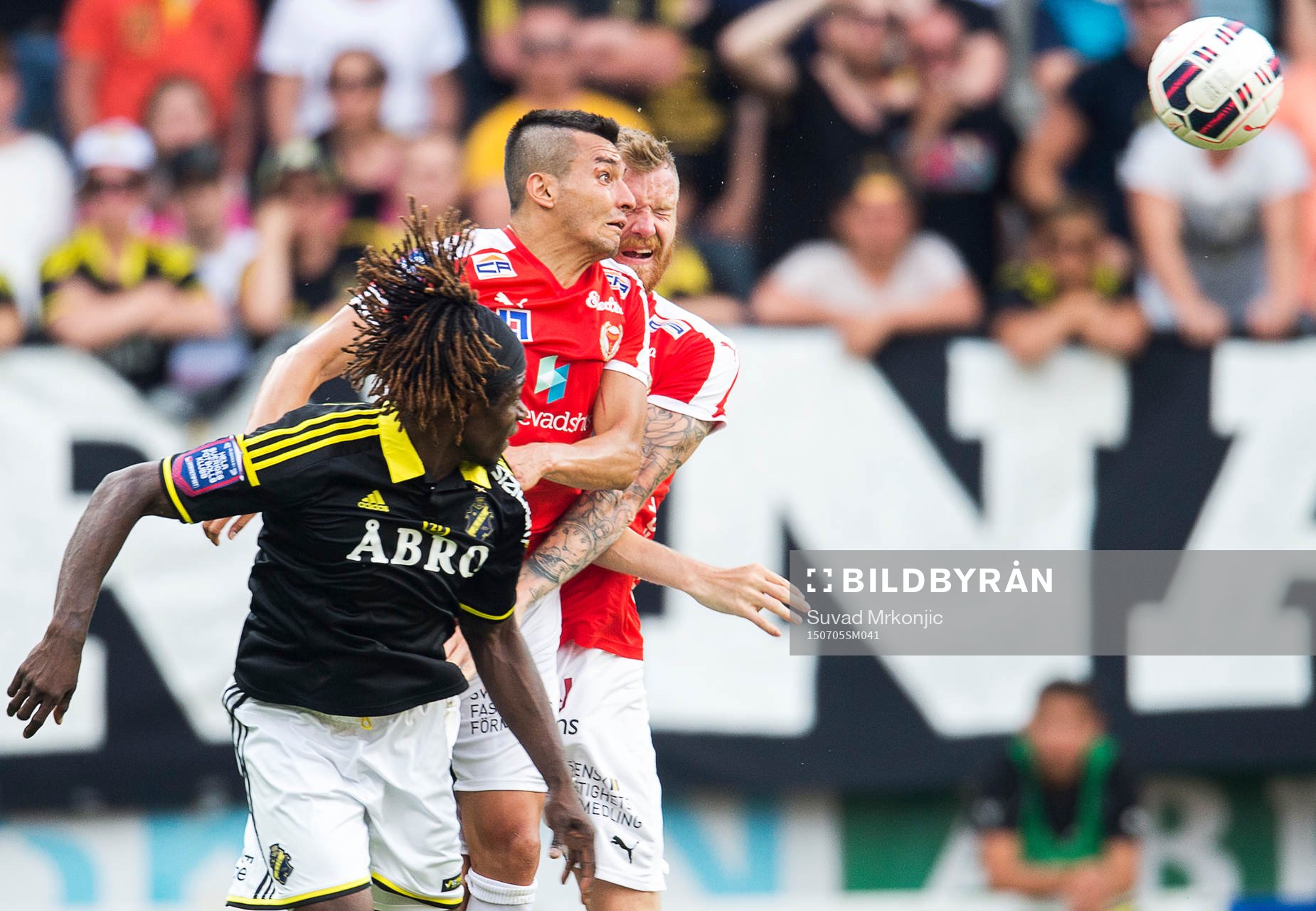s Mohamed Bangura samt Kalmars Emin Nouri och Marcus Nilsson