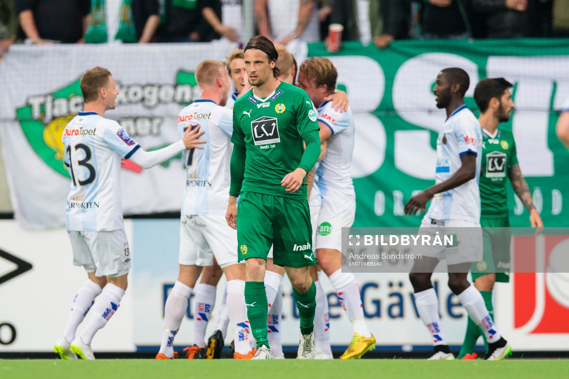Hammarbys Linus Hallenius ser deppig ut