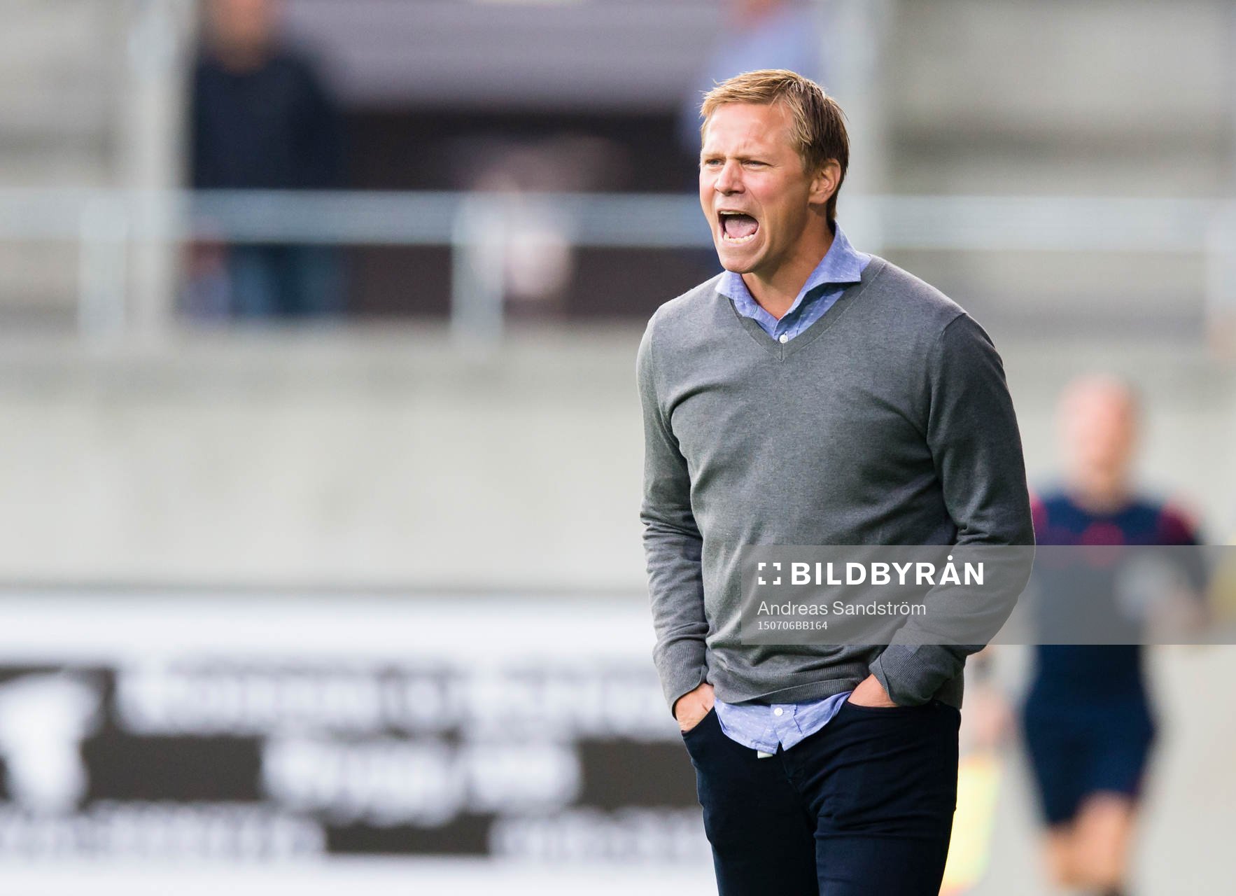 Gefles tränare Roger Sandberg reagerar