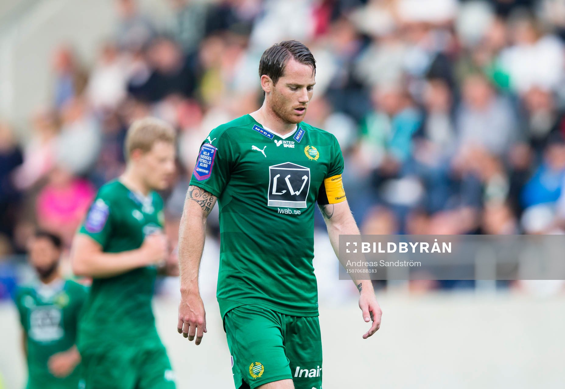 Hammarbys Johan Persson ser deppig ut