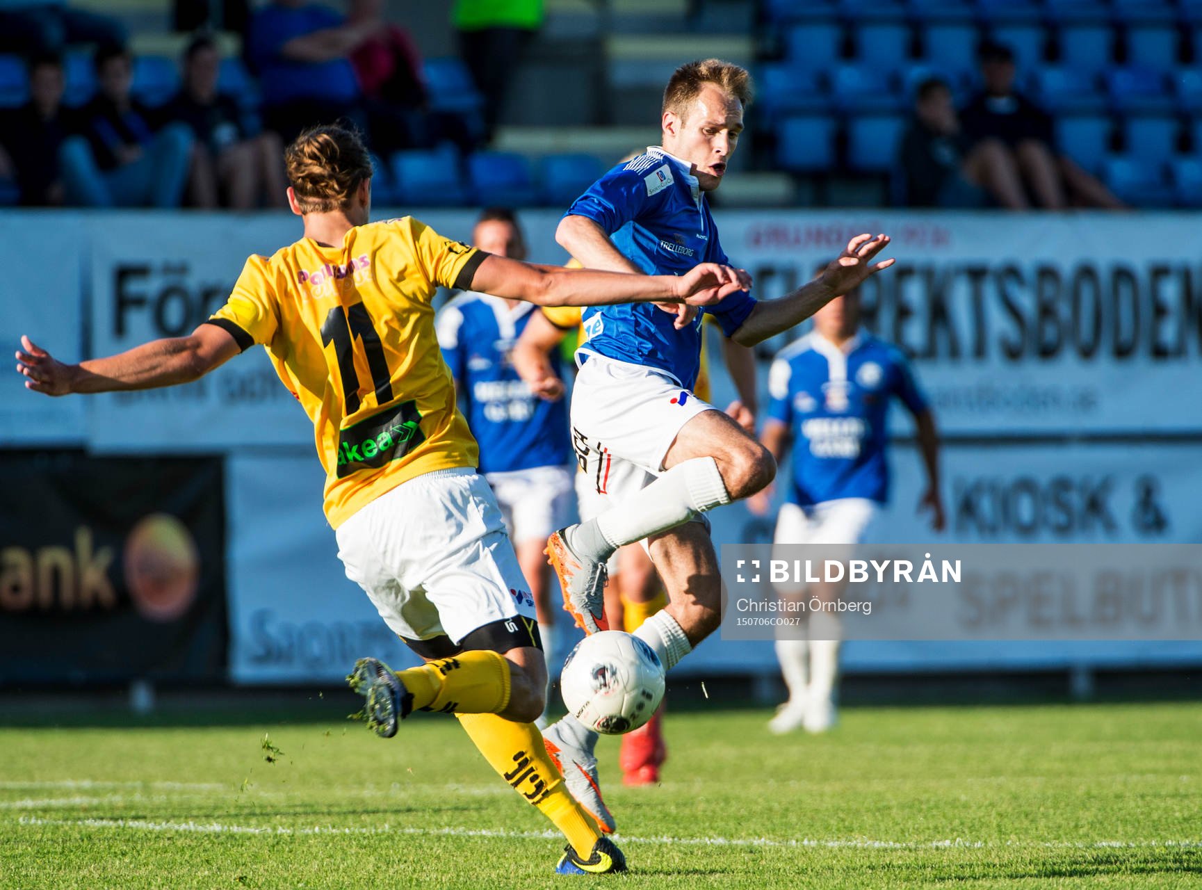 Närkamp mellan Lunds Cimon Lydén och Trelleborgs Zoran