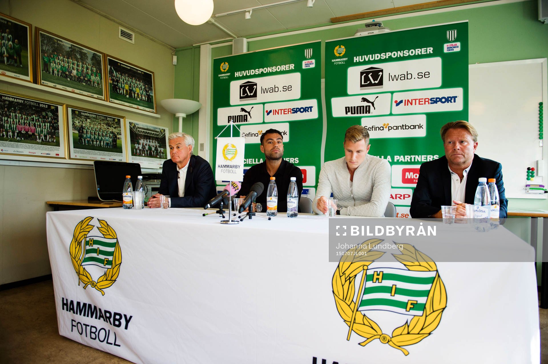 Hammarbys tränare Nanne Bergstrand, nyförvärven Imad