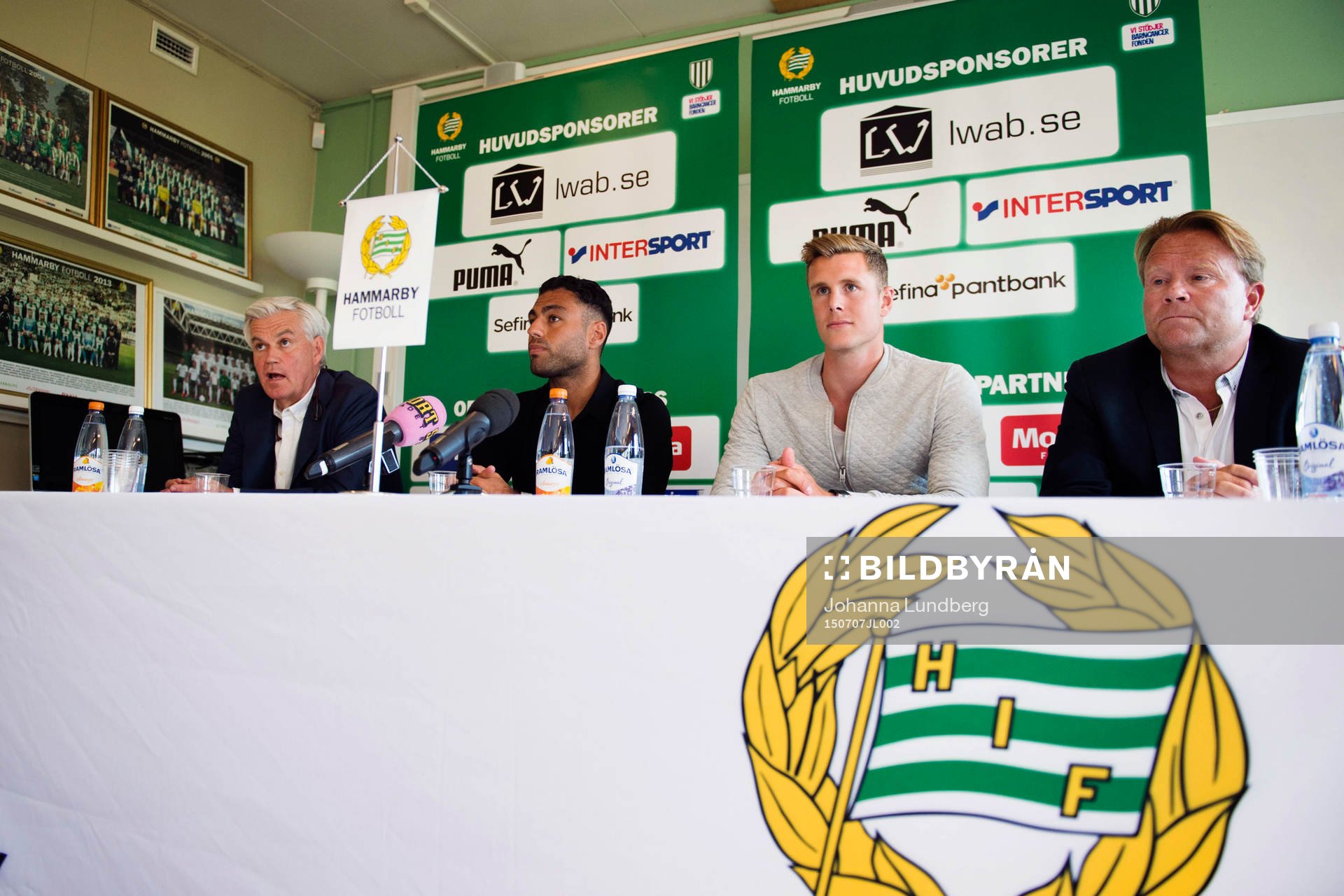 Hammarbys tränare Nanne Bergstrand, nyförvärven Imad