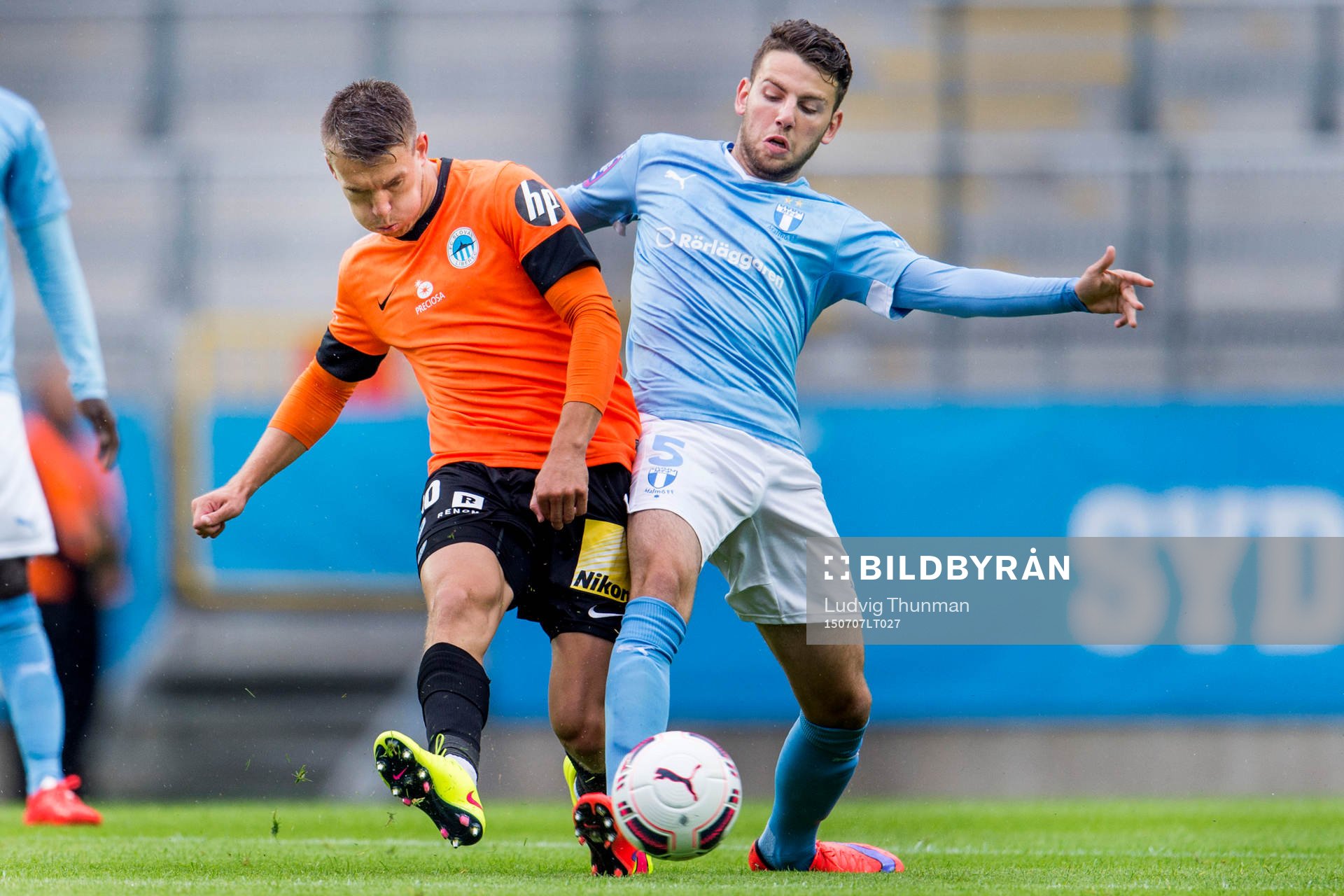Slovan Liberec Zdenek Folprecht och Malmö FFs Erdal Rakip