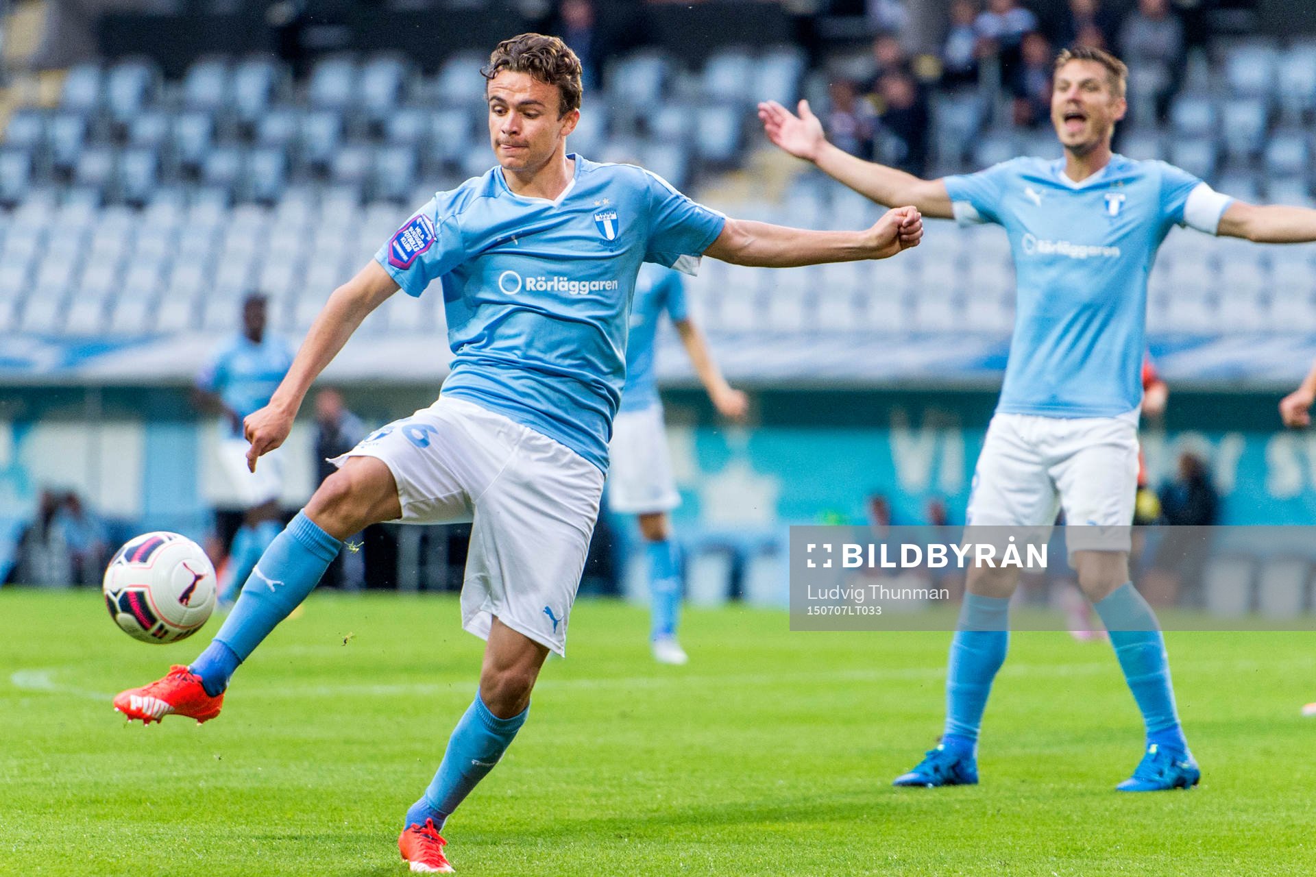 Malmö FFs Andreas Vindheim och Markus Rosenberg