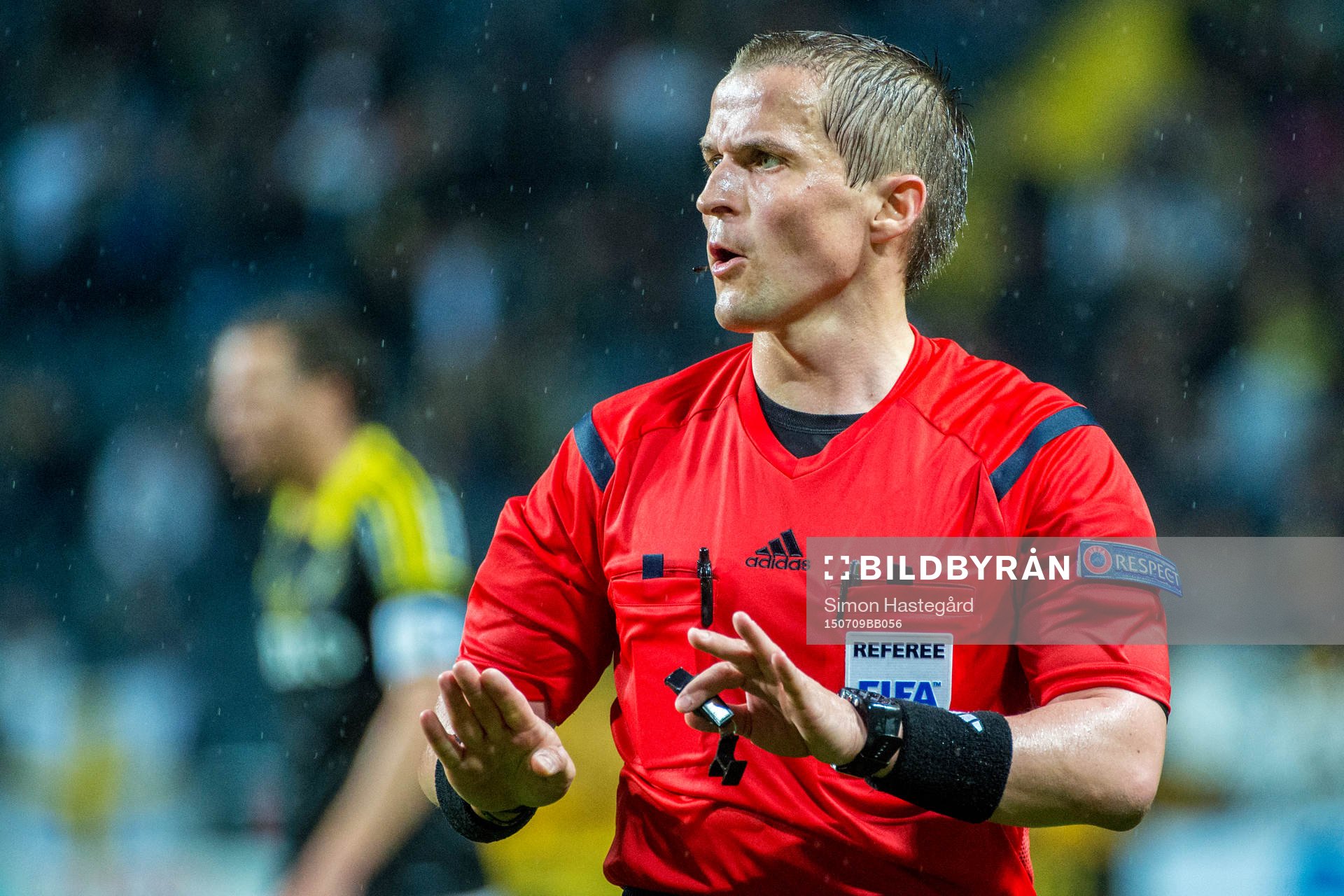 Matchens domare Gunnar Jarl Jonsson