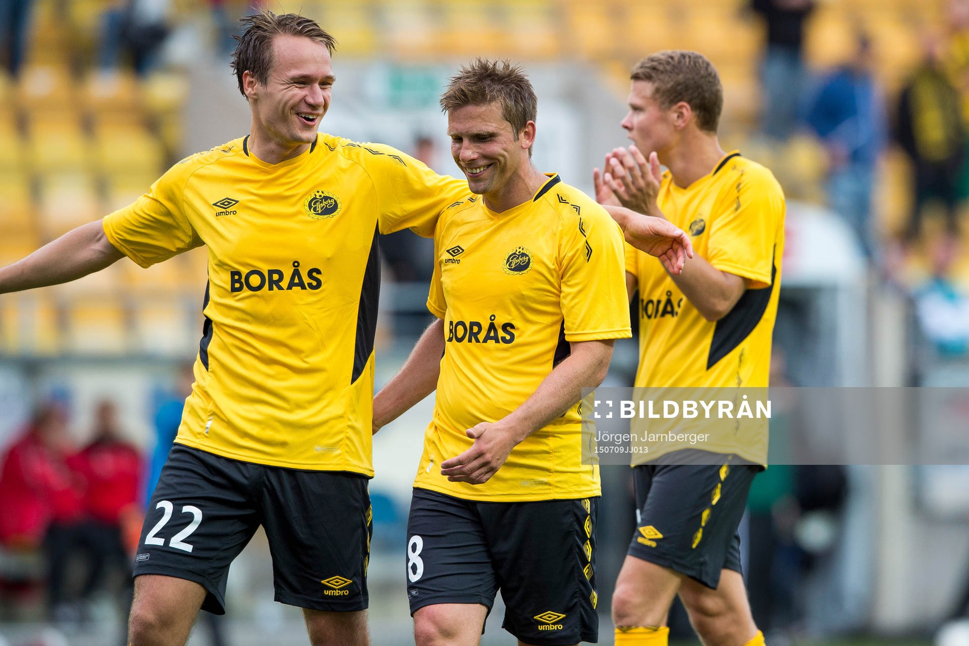 Elfsborgs Viktor Prodell och Anders Svensson glada