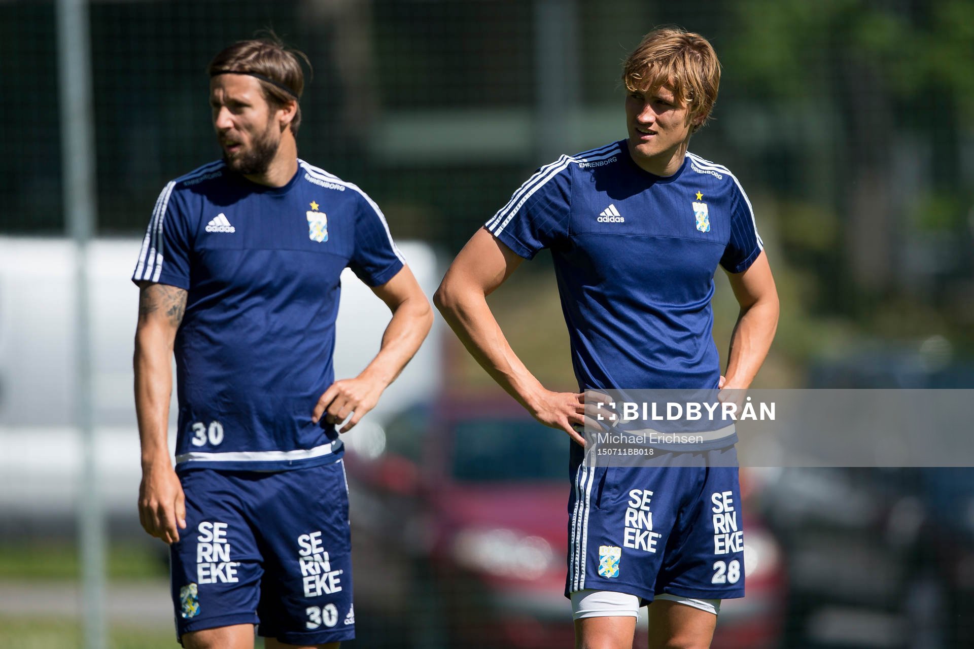 IFK Göteborgs Mattias Bjärsmyr och Thomas Rogne