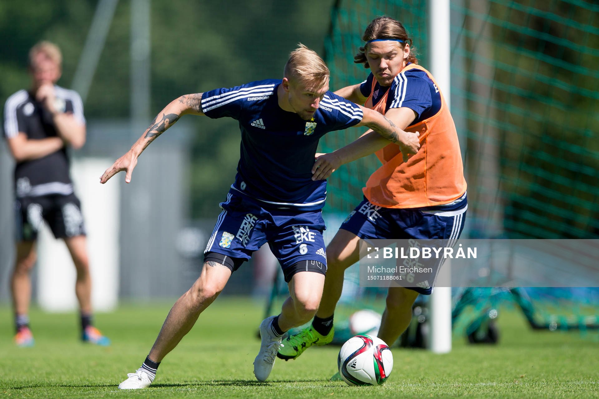 IFK Göteborgs Sebastian Eriksson mot Karl Bohm