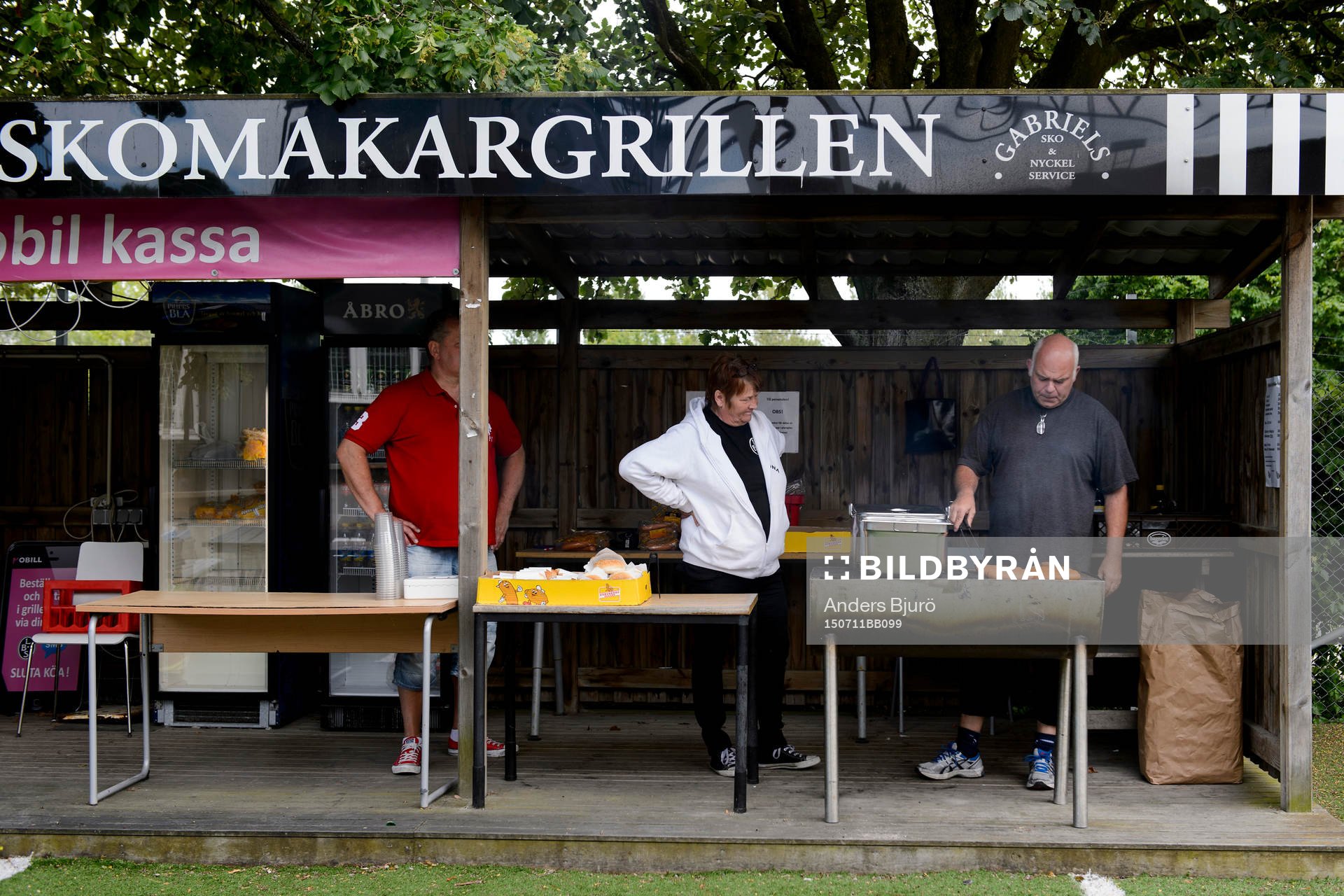 Grillar förbereds