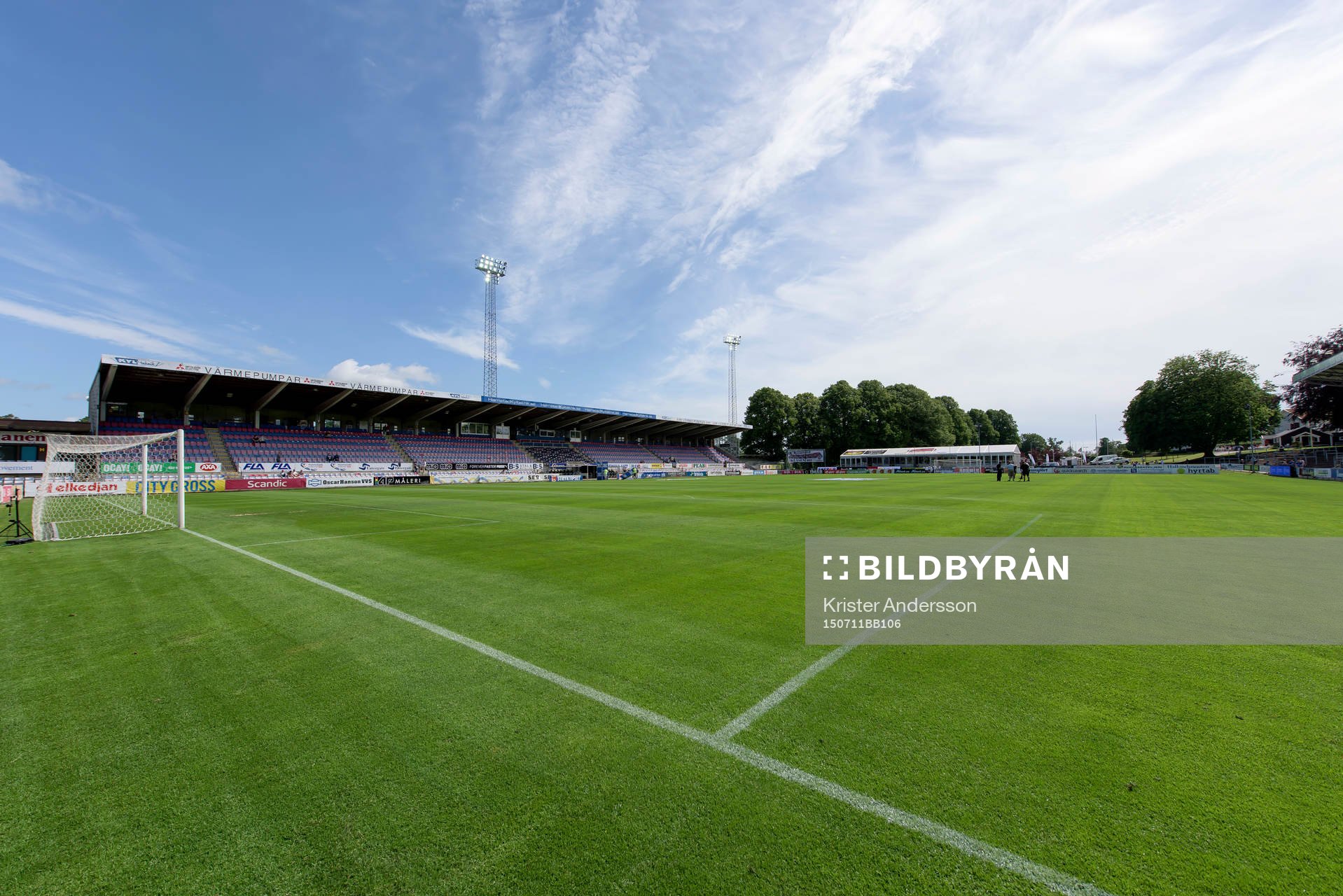 Örjans Vall före fotbollsmatchen i Allsvenskan mellan