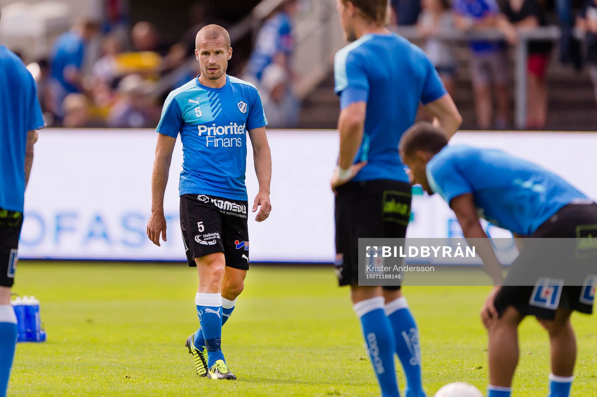 Halmstads Christoffer Andersson före fotbollsmatchen i