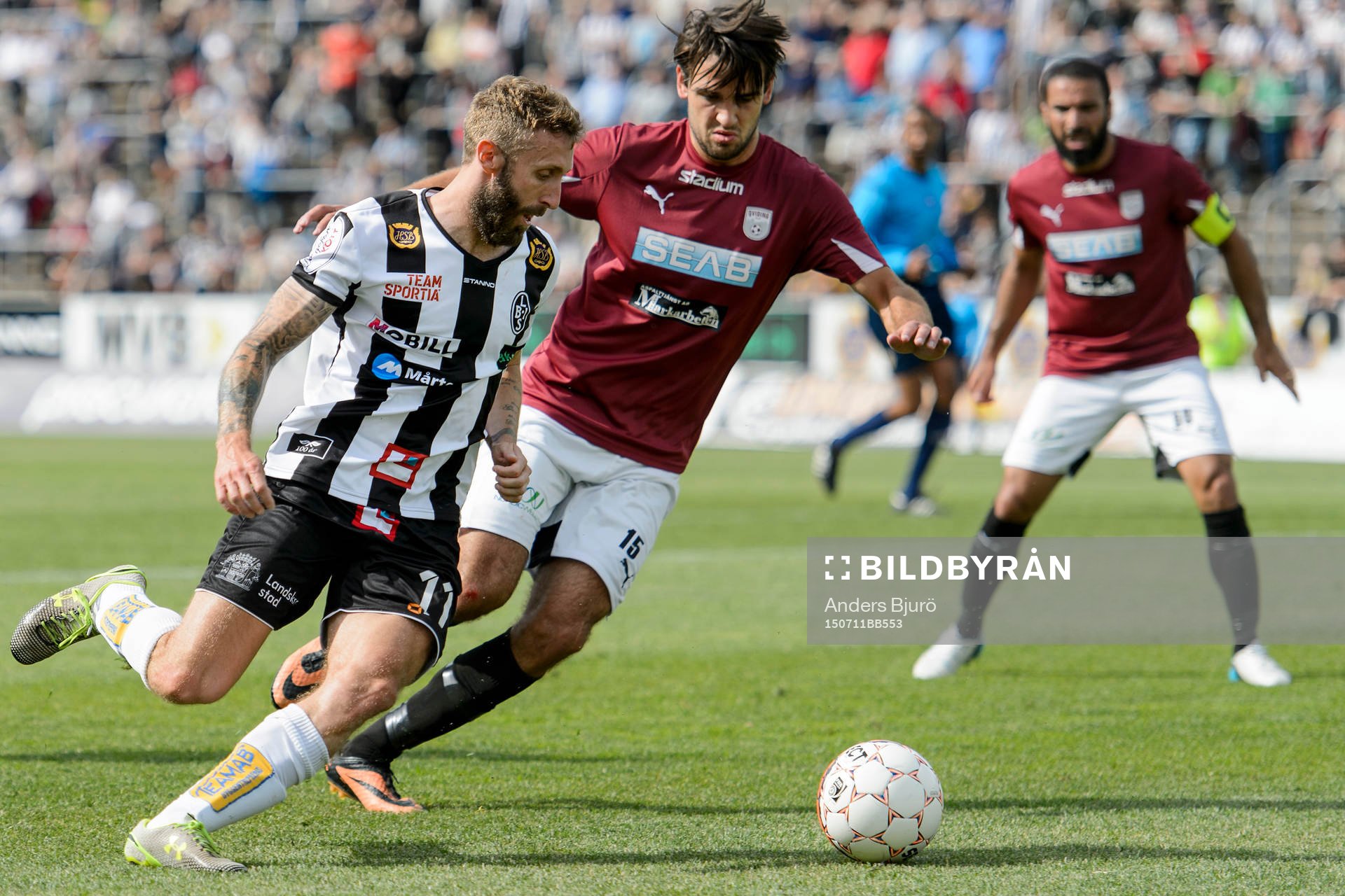 Landskronas Andrew Stadler mot Qvidings Oliver Stanisic