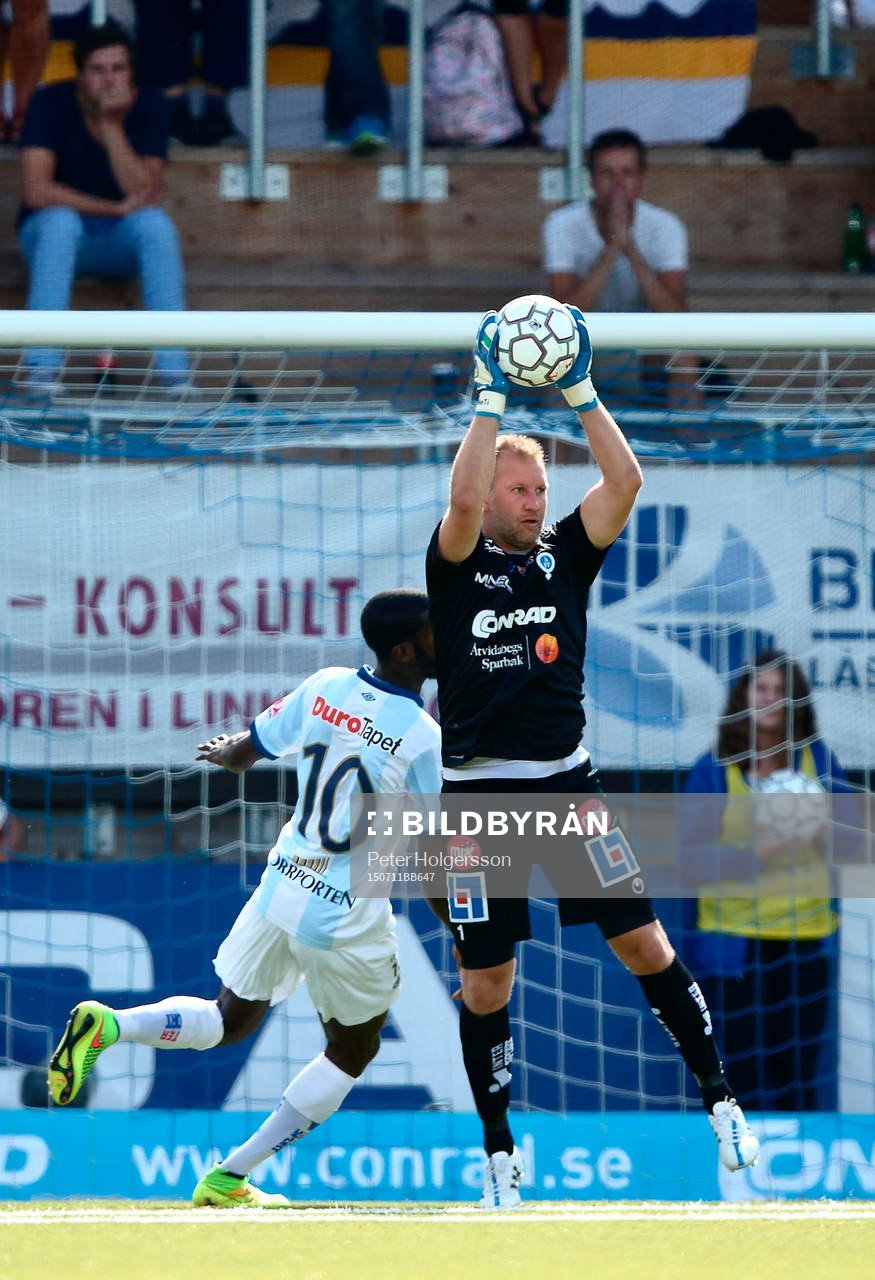 Åtvidabergs målvakt Henrik Gustavsson