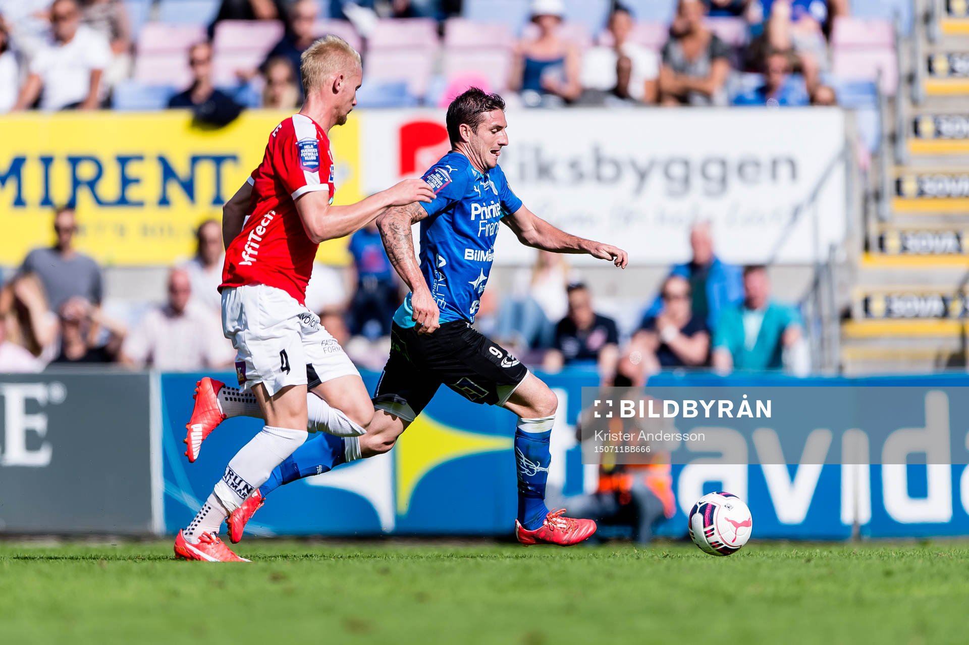 under fotbollsmatchen i Allsvenskan mellan Halmstad och