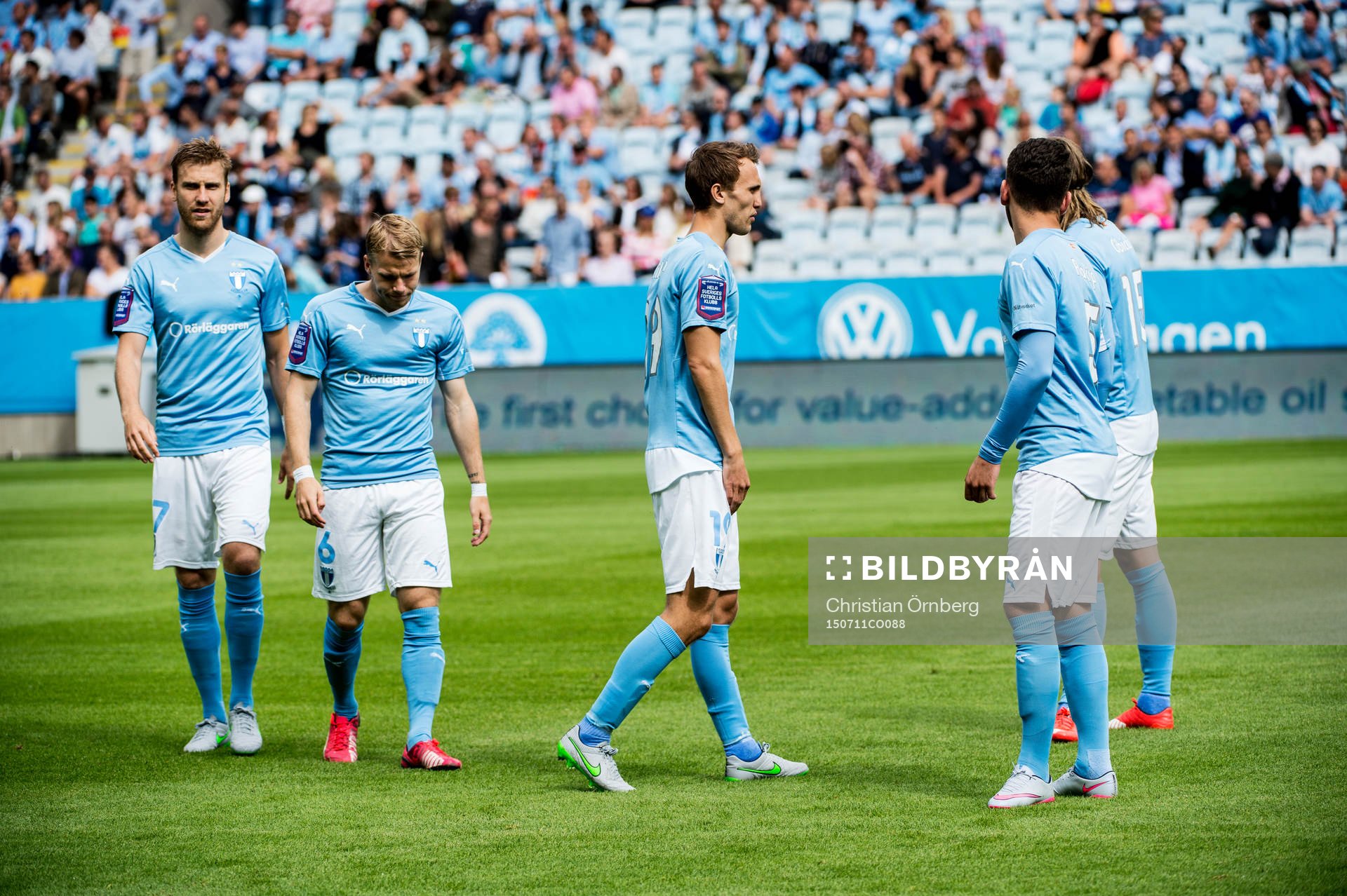 Malmö FFs Rasmus Bengtsson, Oscar Lewicki, Magnus Wolff