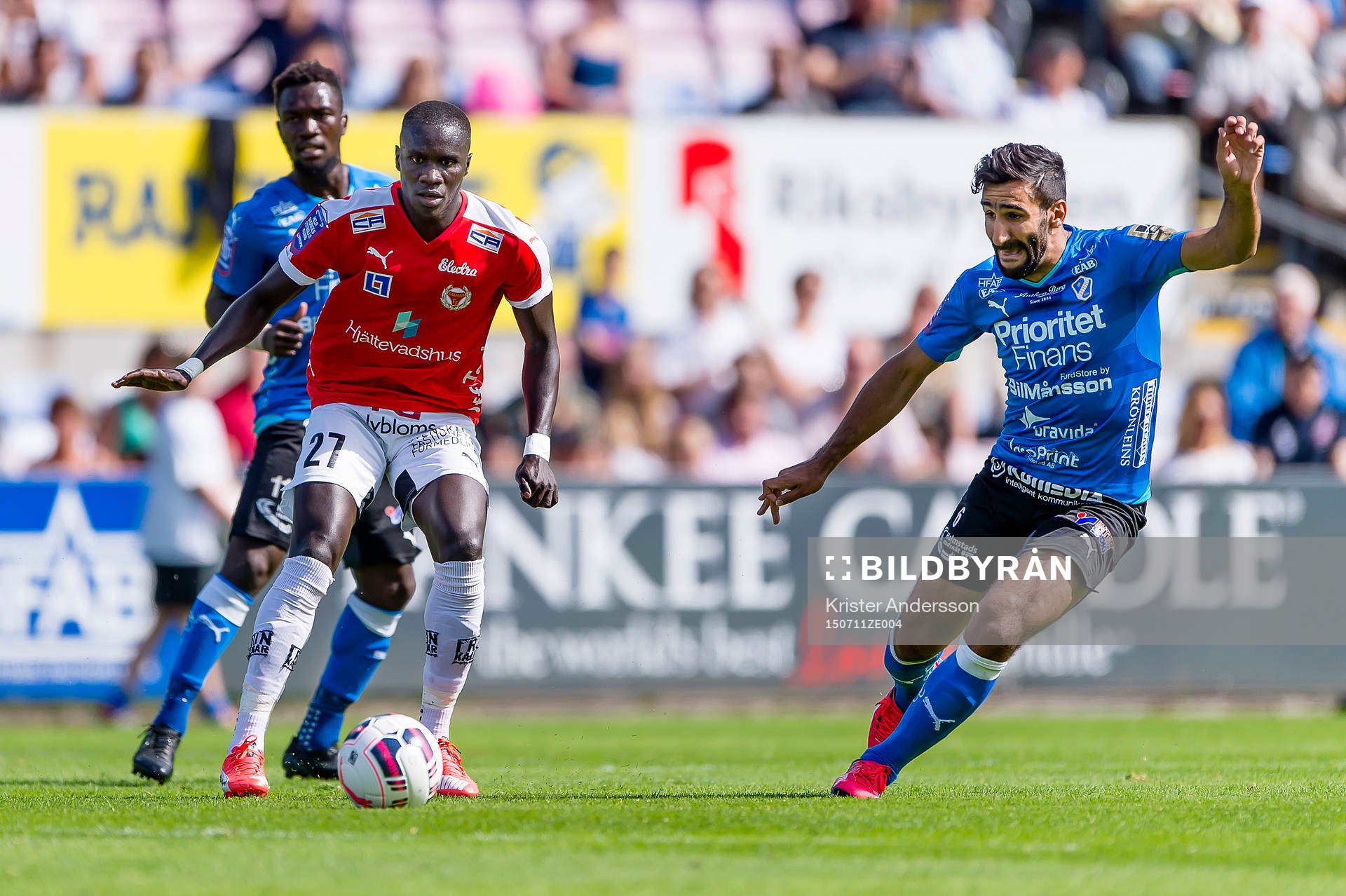 Kalmars Papa Alioune Diouf och Halmstads Mohammed Ali Khan