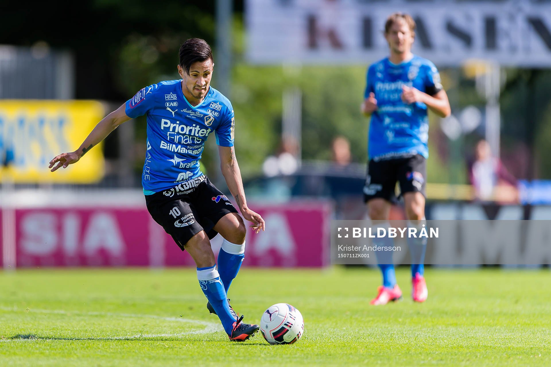 under fotbollsmatchen i Allsvenskan mellan Halmstad och