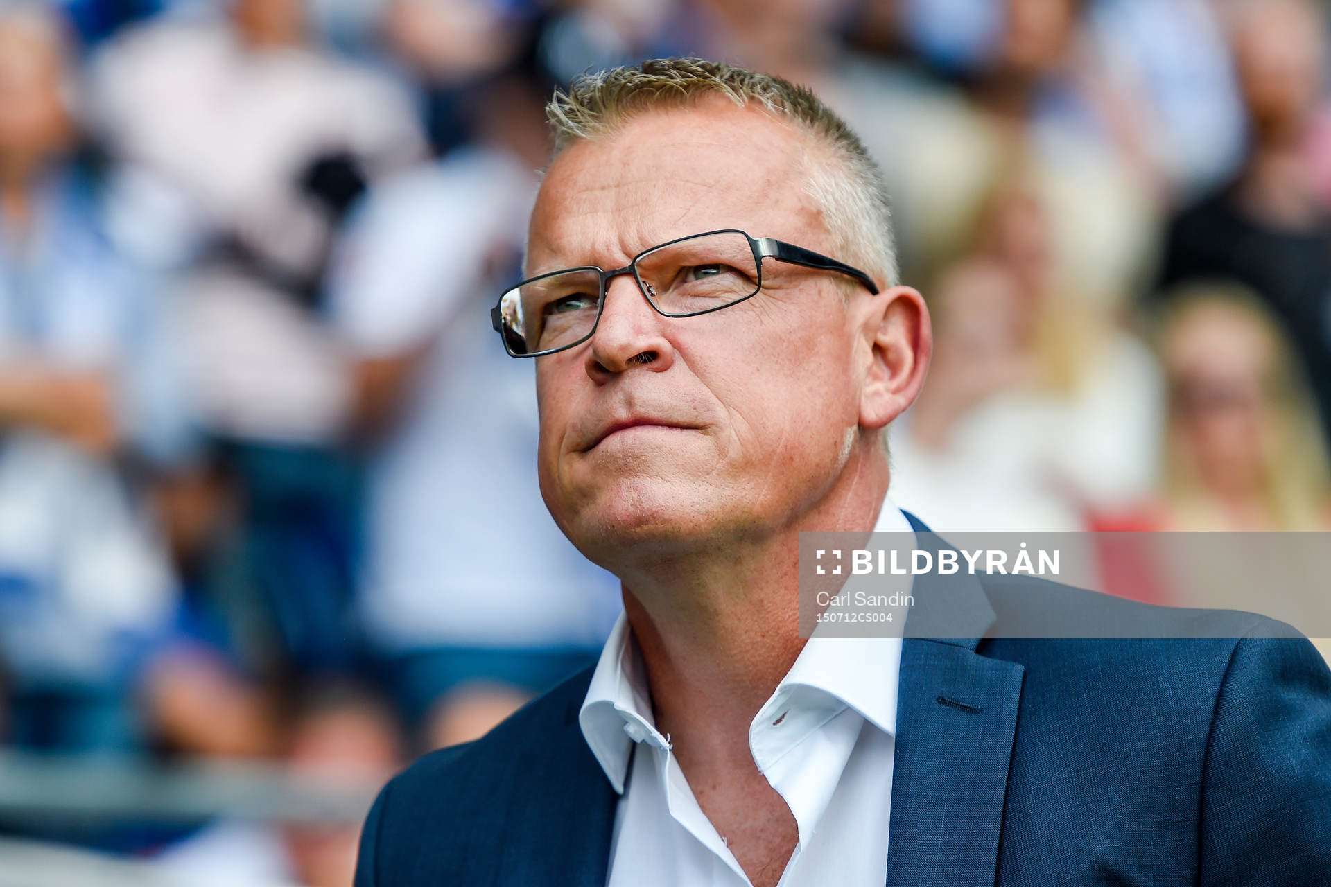 Norrköpings tränare Jan Andersson före fotbollsmatchen i