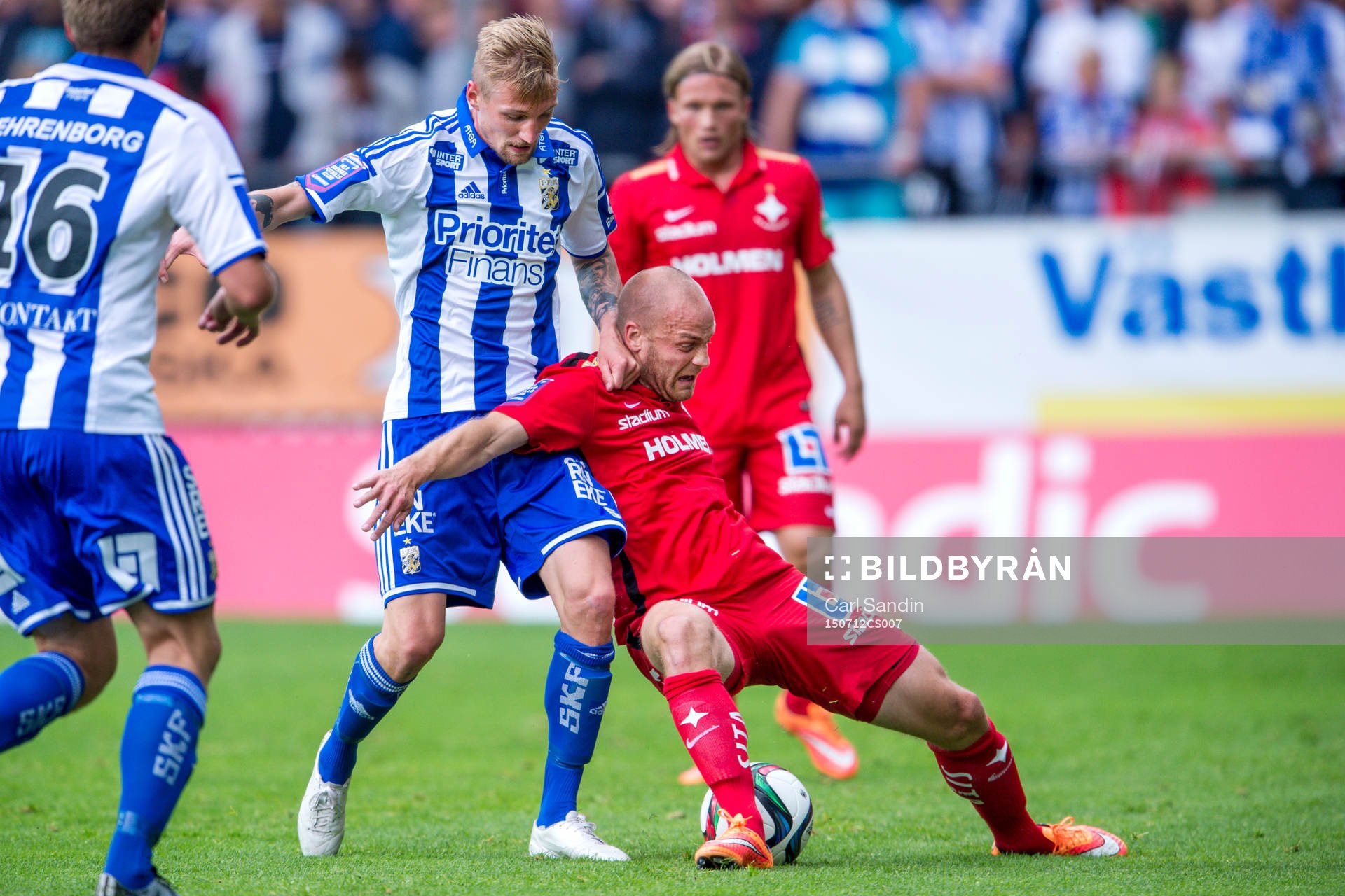 IFK Göteborgs Sebastian Eriksson och Norrköpings Daniel