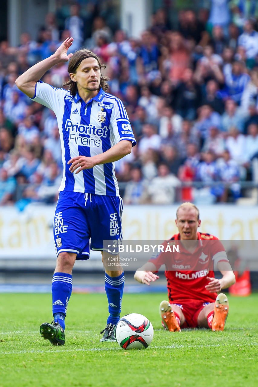IFK Göteborgs Lasse Vibe reagerar