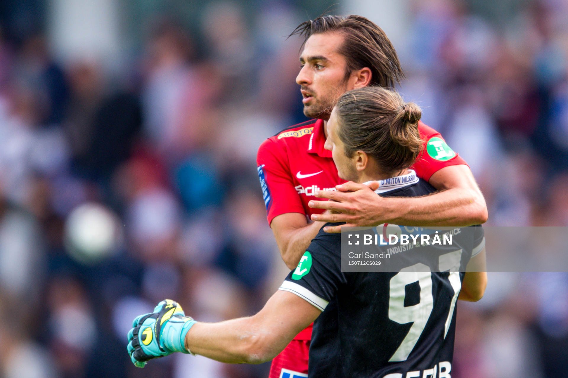 Norrköpings målvakt David Mitov Nilsson och Christopher