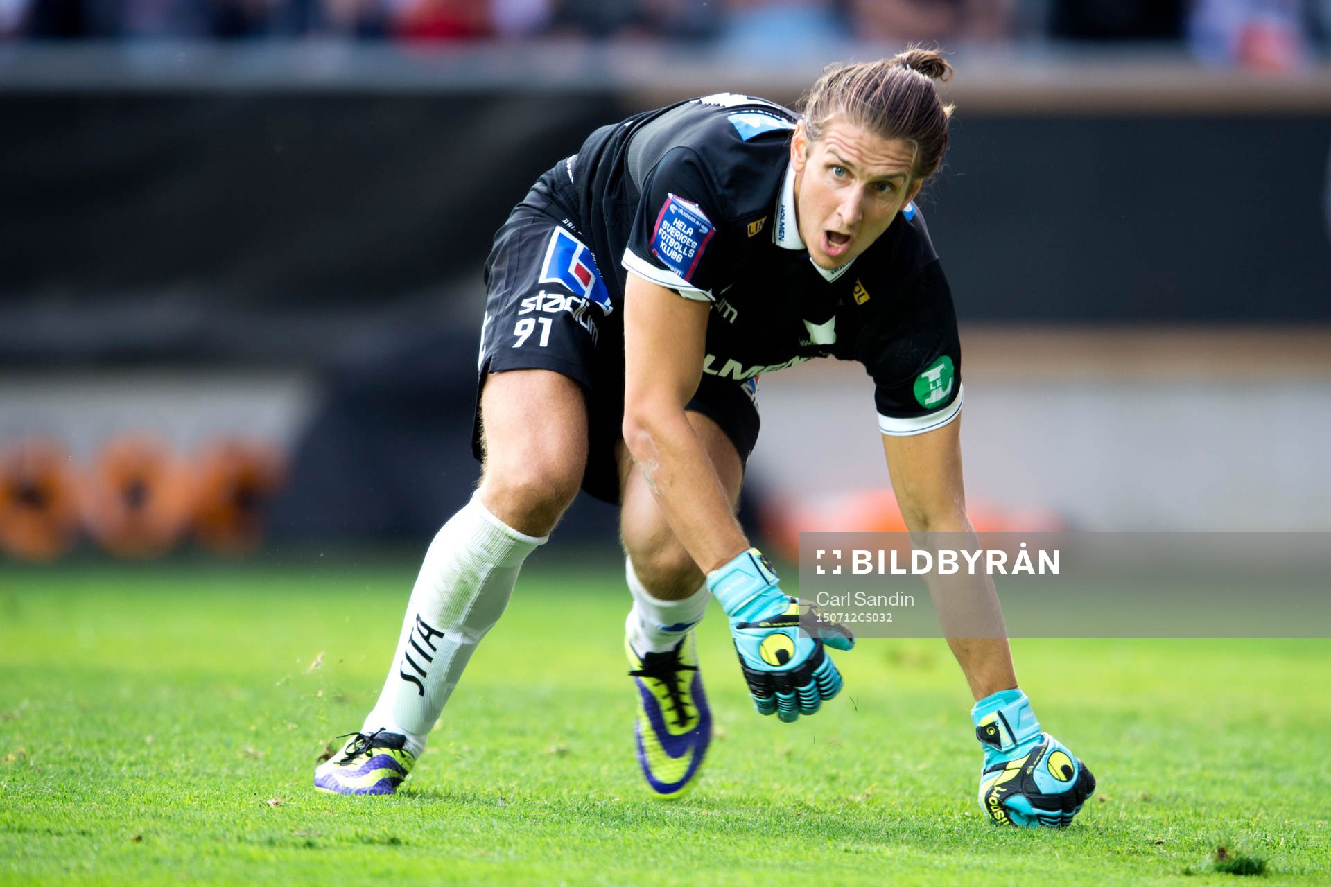 Norrköpings målvakt David Mitov Nilsson jublar