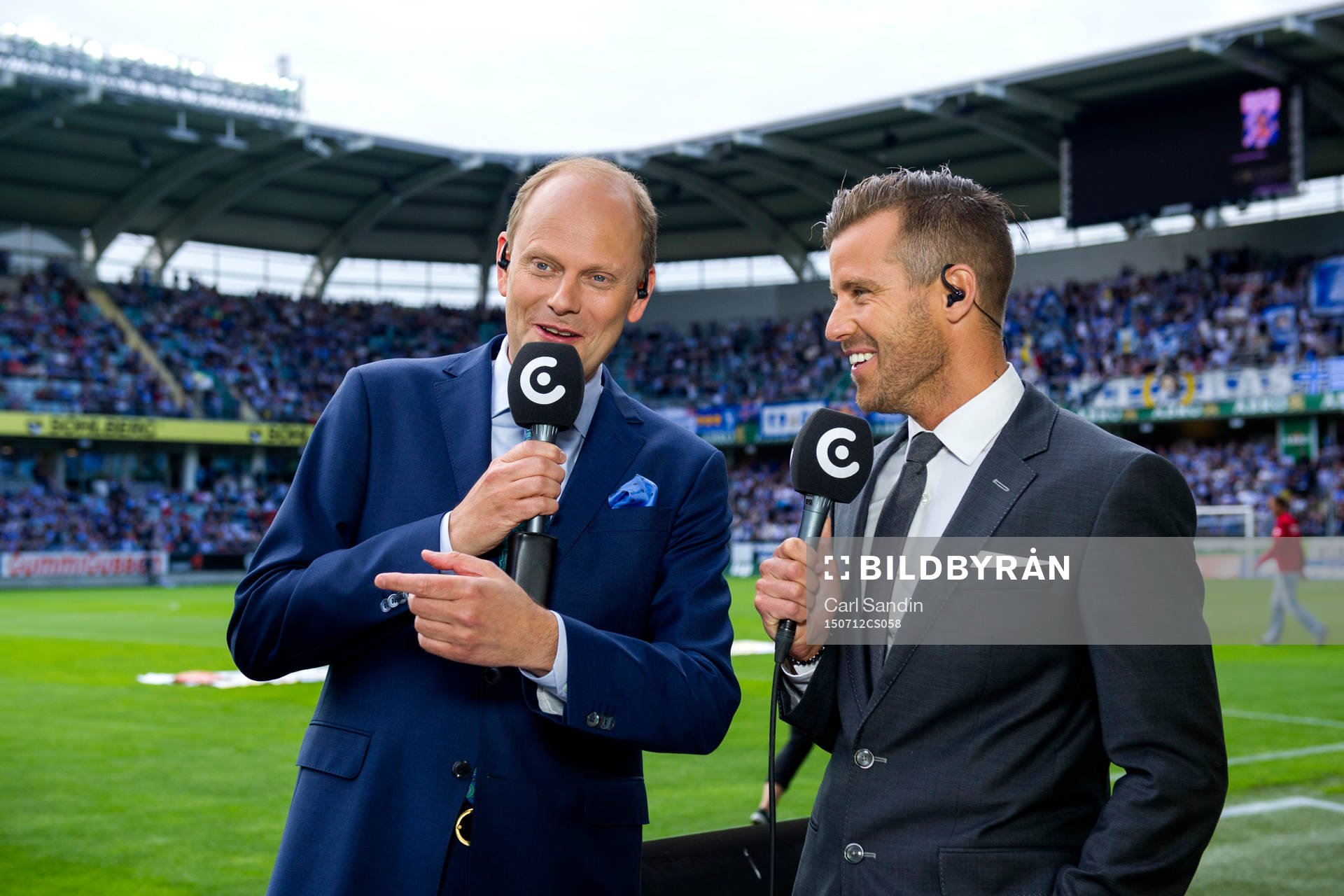 Lasse Granqvist och Pontus Farnerud i studion hos Cmore
