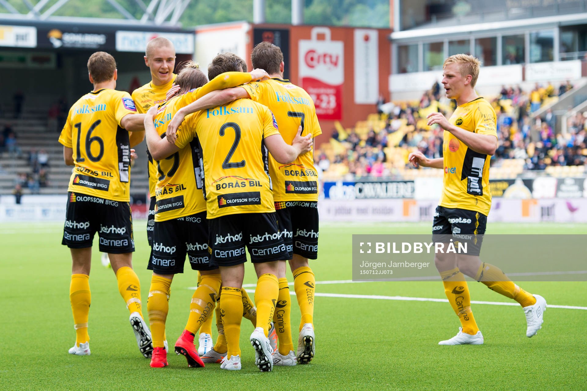 Elfsborgs spelarna jublar