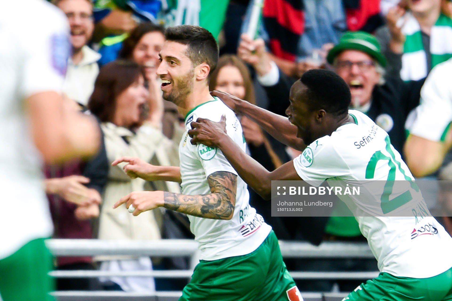 Hammarbys Nahir Besara firar 1-0