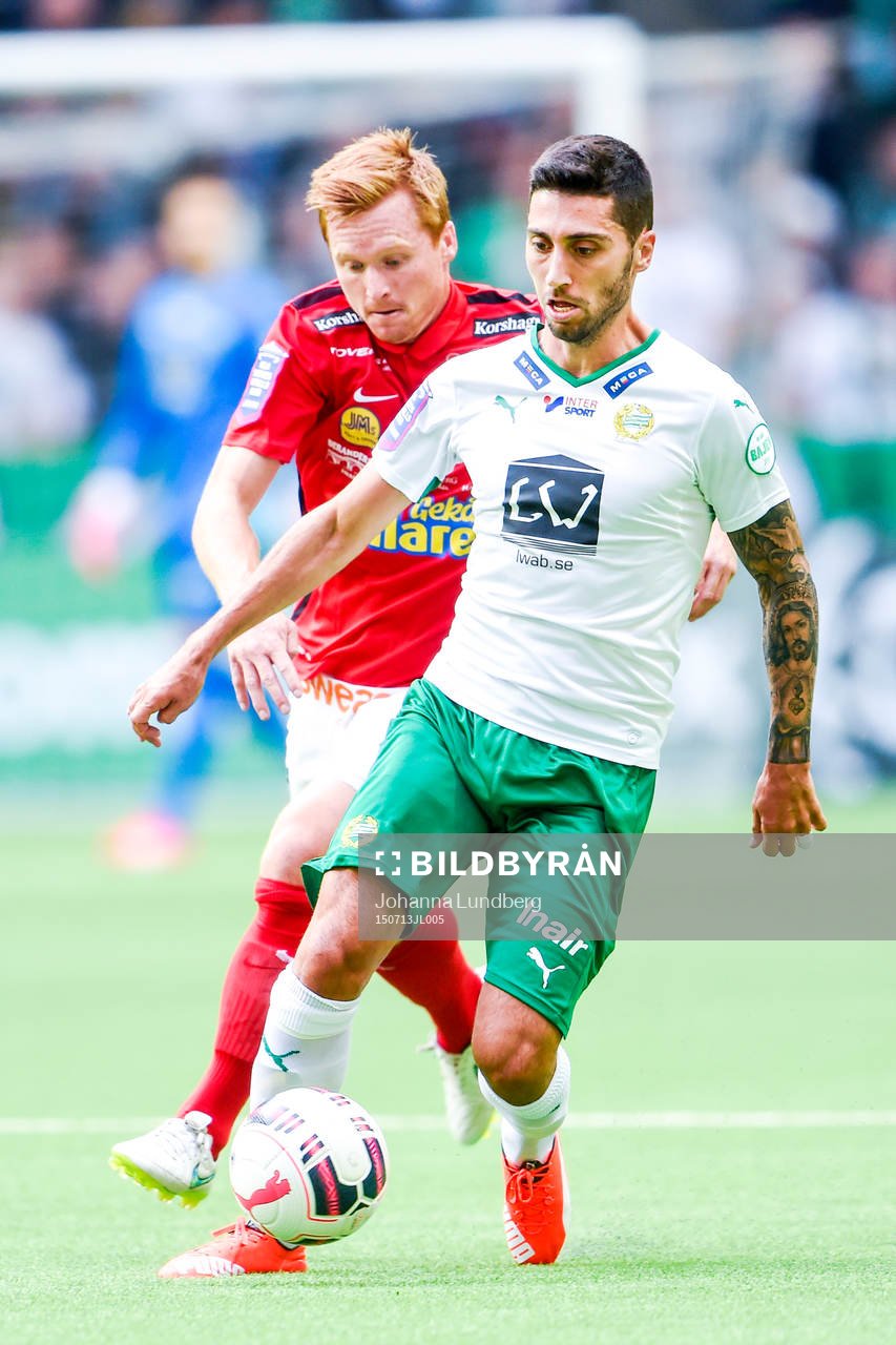 Hammarbys Nahir Besara och Falkenbergs Dan Keat