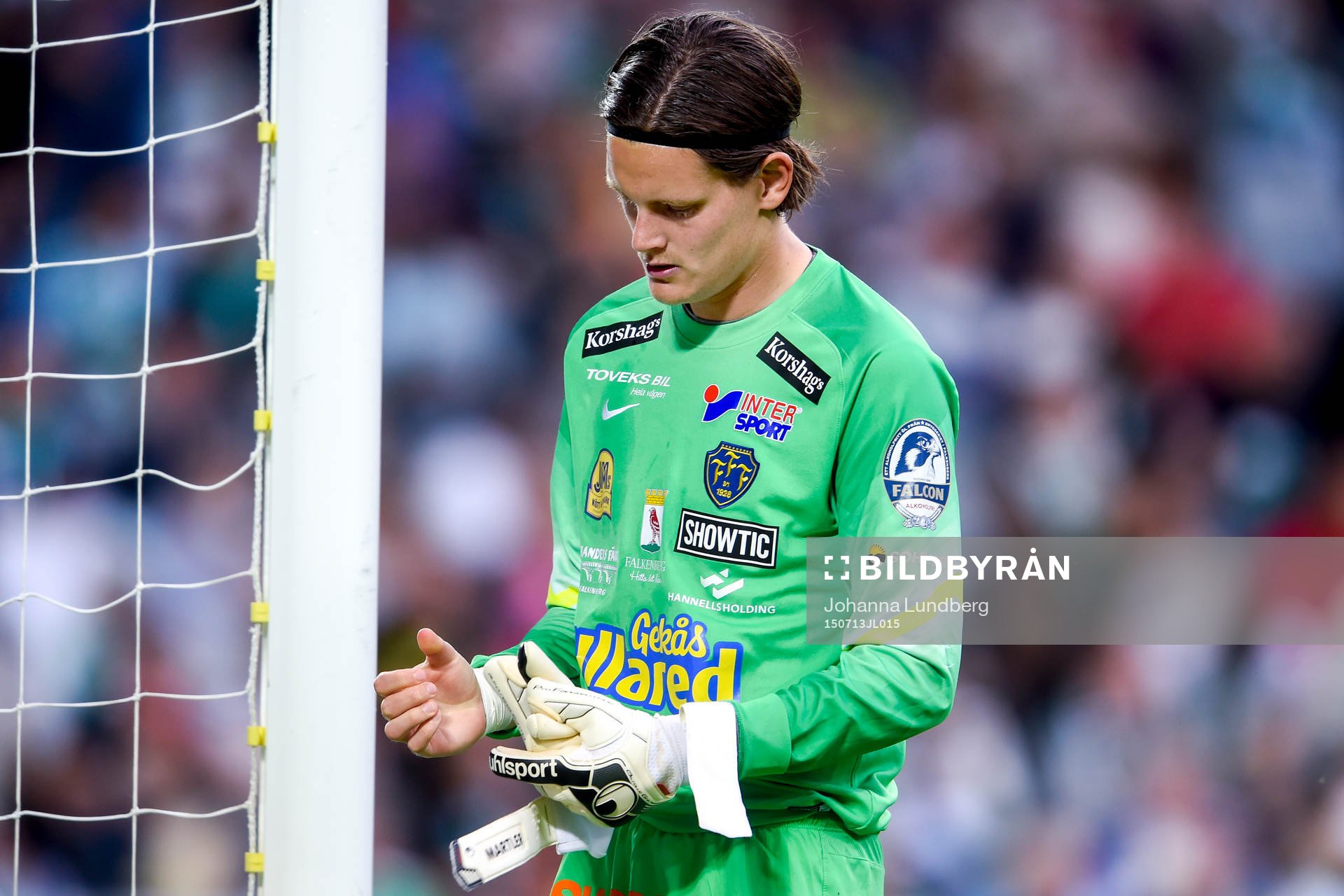 Falkenbergs målvakt Otto Martler deppar