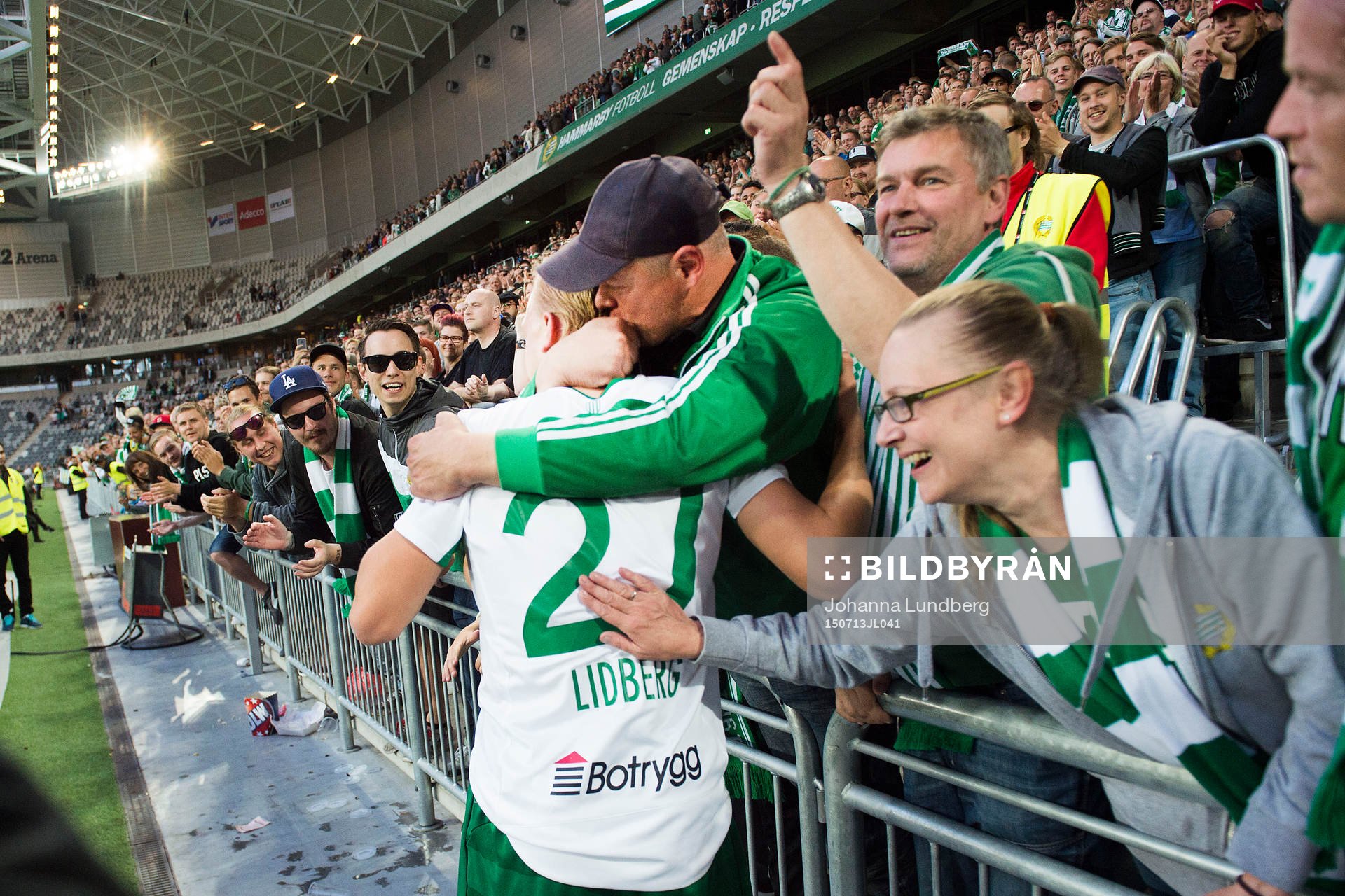 Hammarbys Isac Lidberg kramas om av pappa Martin Lidberg