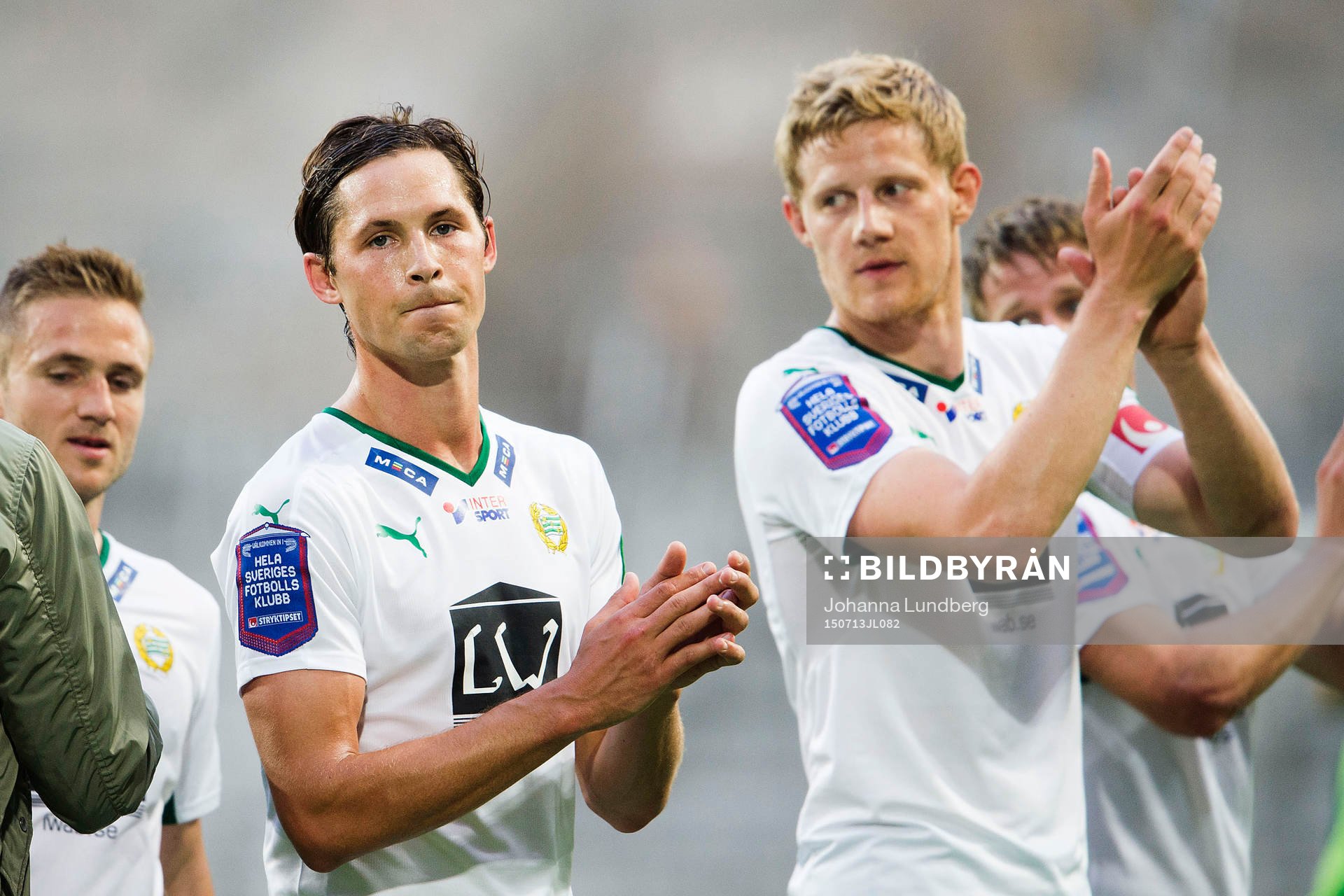 Hammarbys Philip Haglund tackar publiken