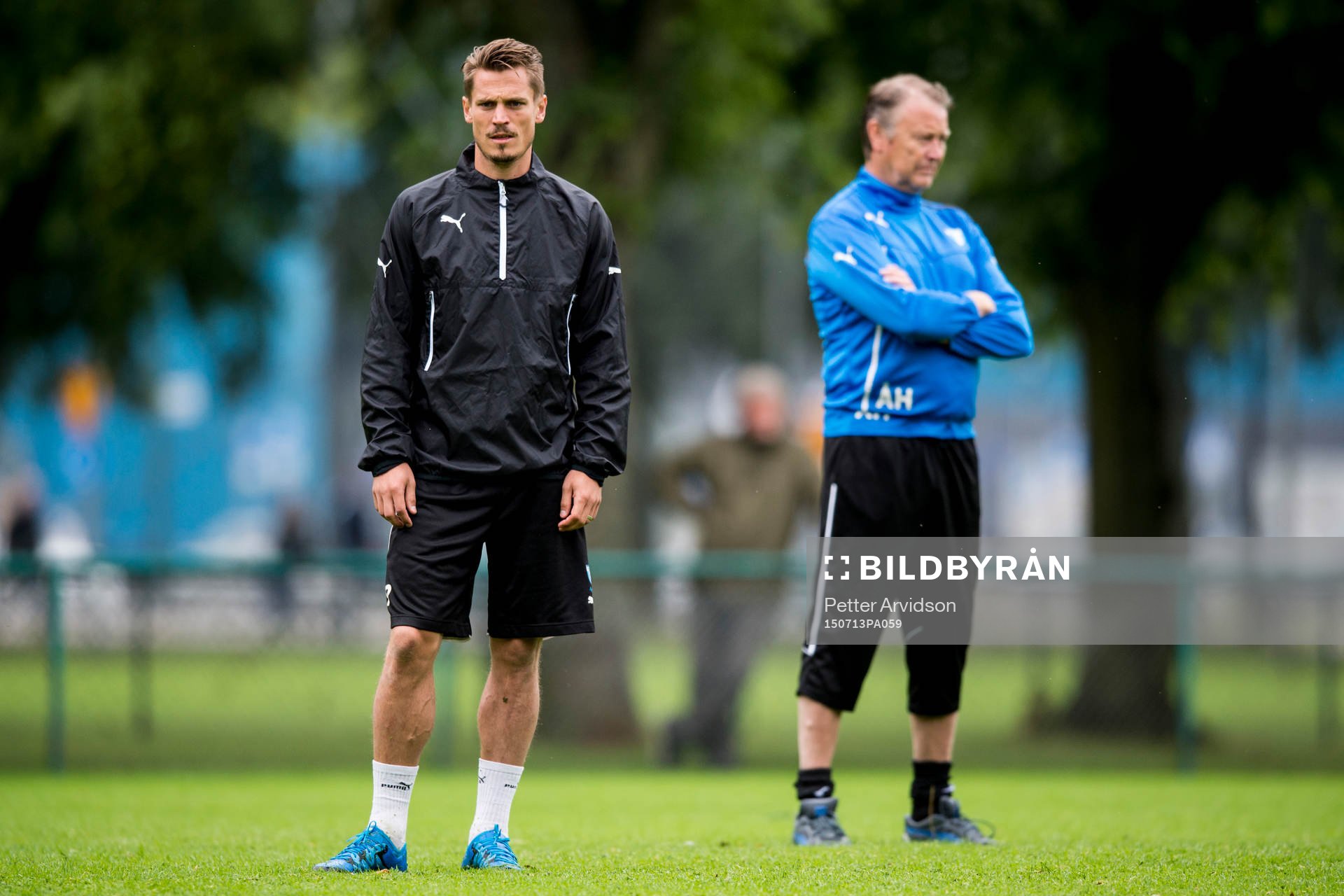 Malmö FFs Markus Rosenberg och tränare Åge Hareide