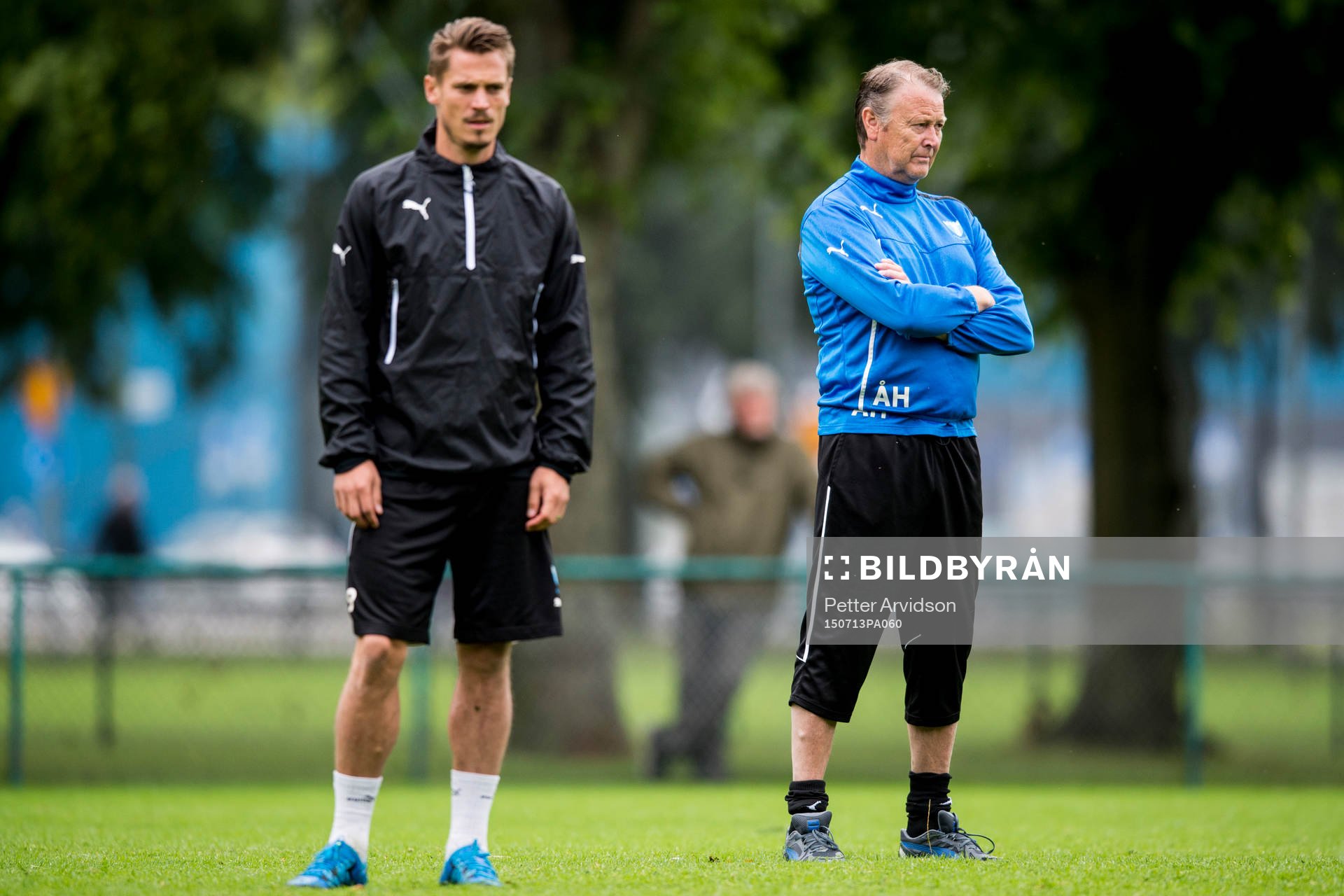 Malmö FFs Markus Rosenberg och tränare Åge Hareide